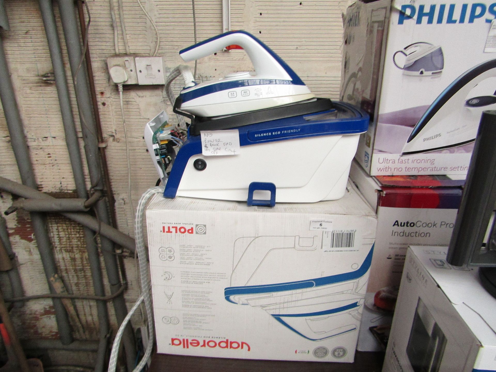 Vaporella - Polti Silence Eco Friendly Steam Generator Iron. - Item Has No Power & Has Damage on