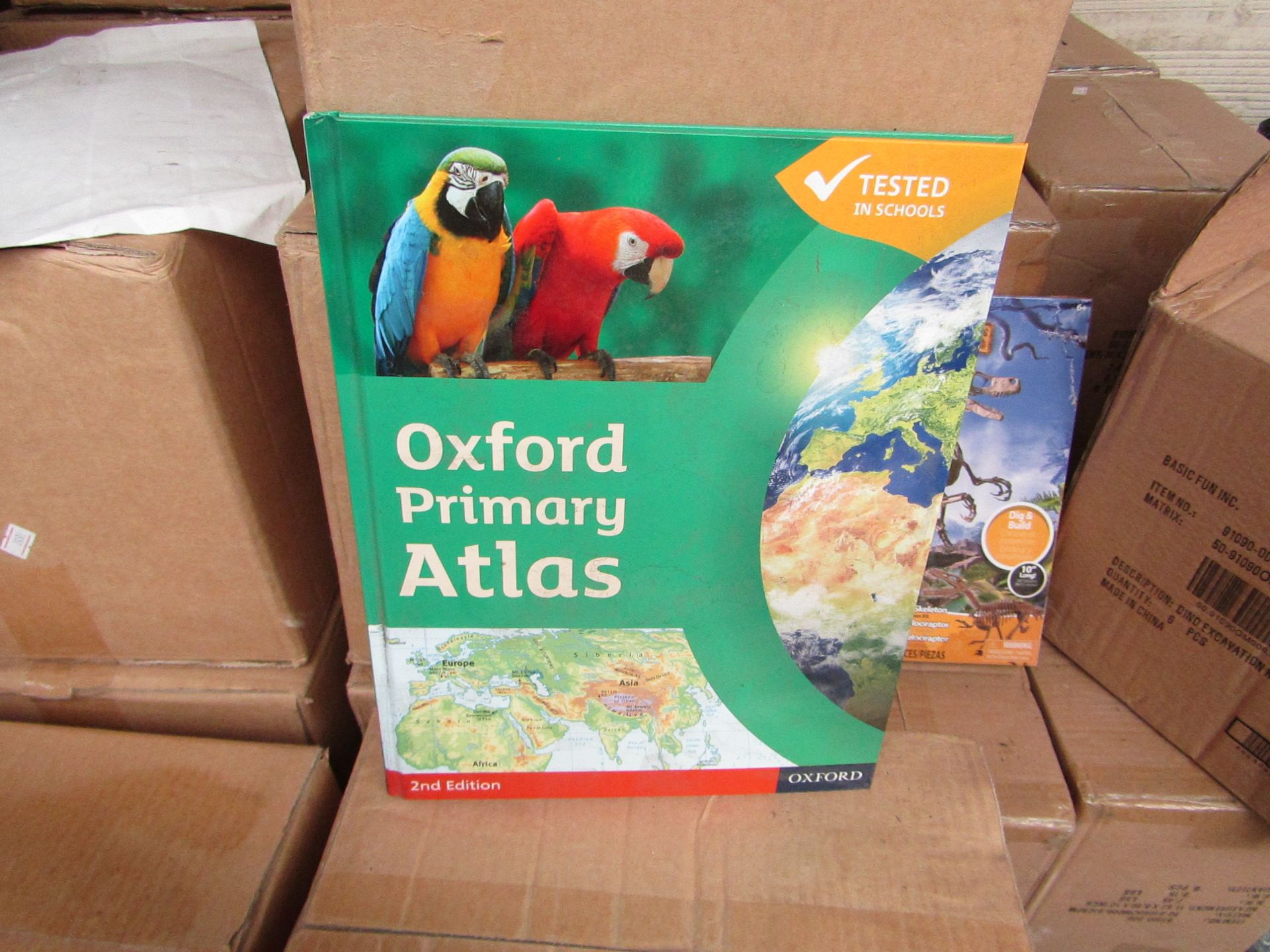 Box of 20 Oxford Primary Atlas Books - All New & Boxed.