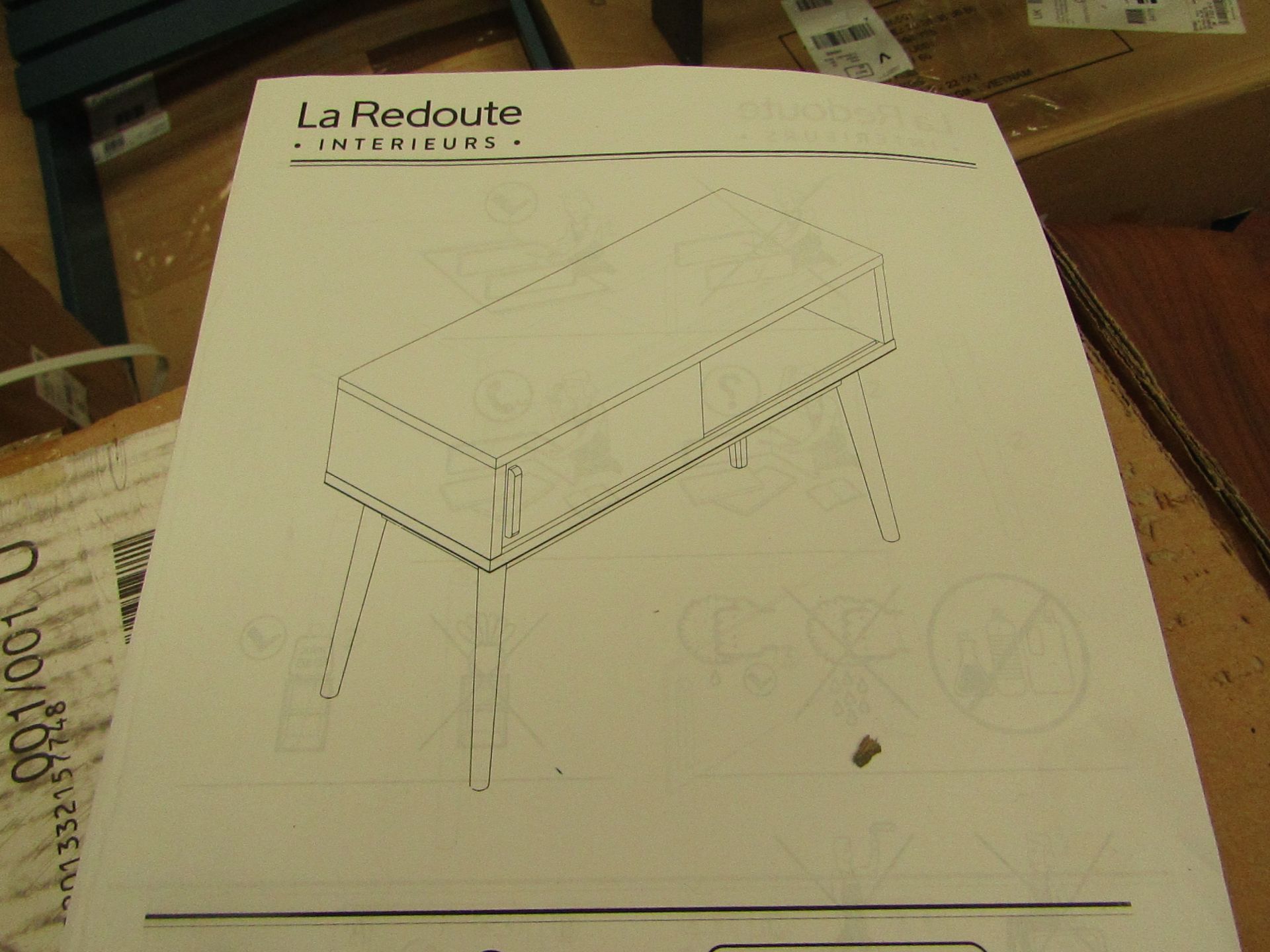 | 1X | LA REDOUTE BEDSIDE UNIT | COMPLETELY UNCHECKED FOR ALL PARTS AND DAMAGE AS FLAT PACKED AND