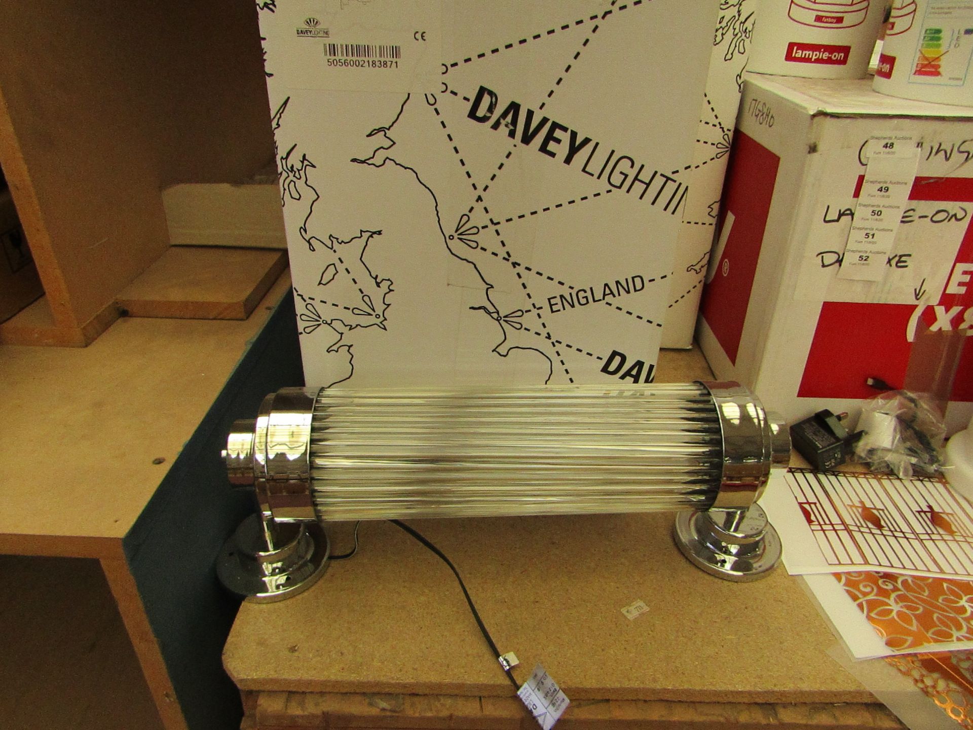 | 1X | DAVEY LIGHTING PILLER OFFSET LED WALL LIGHT | LOOKS UNUSED AND BOXED BUT NO GUARANTEE |