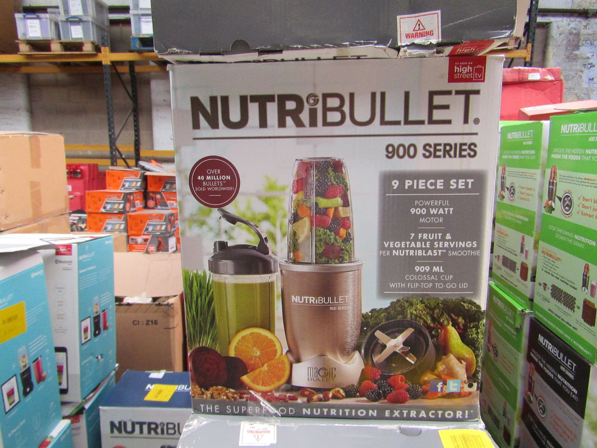 | 8X | NUTRIBULLET 900 SERIES | UNCHECKED AND BOXED | NO ONLINE RE-SALE | SKU C5060191467353 |