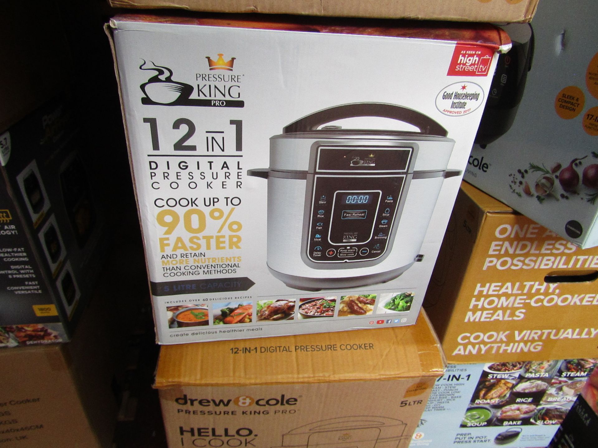 6X | 12 IN 1 DIGITAL PRESSURE COOKER | UNCHECKED AND BOXED | NO ONLINE RE-SALE | RRP £59.99 |