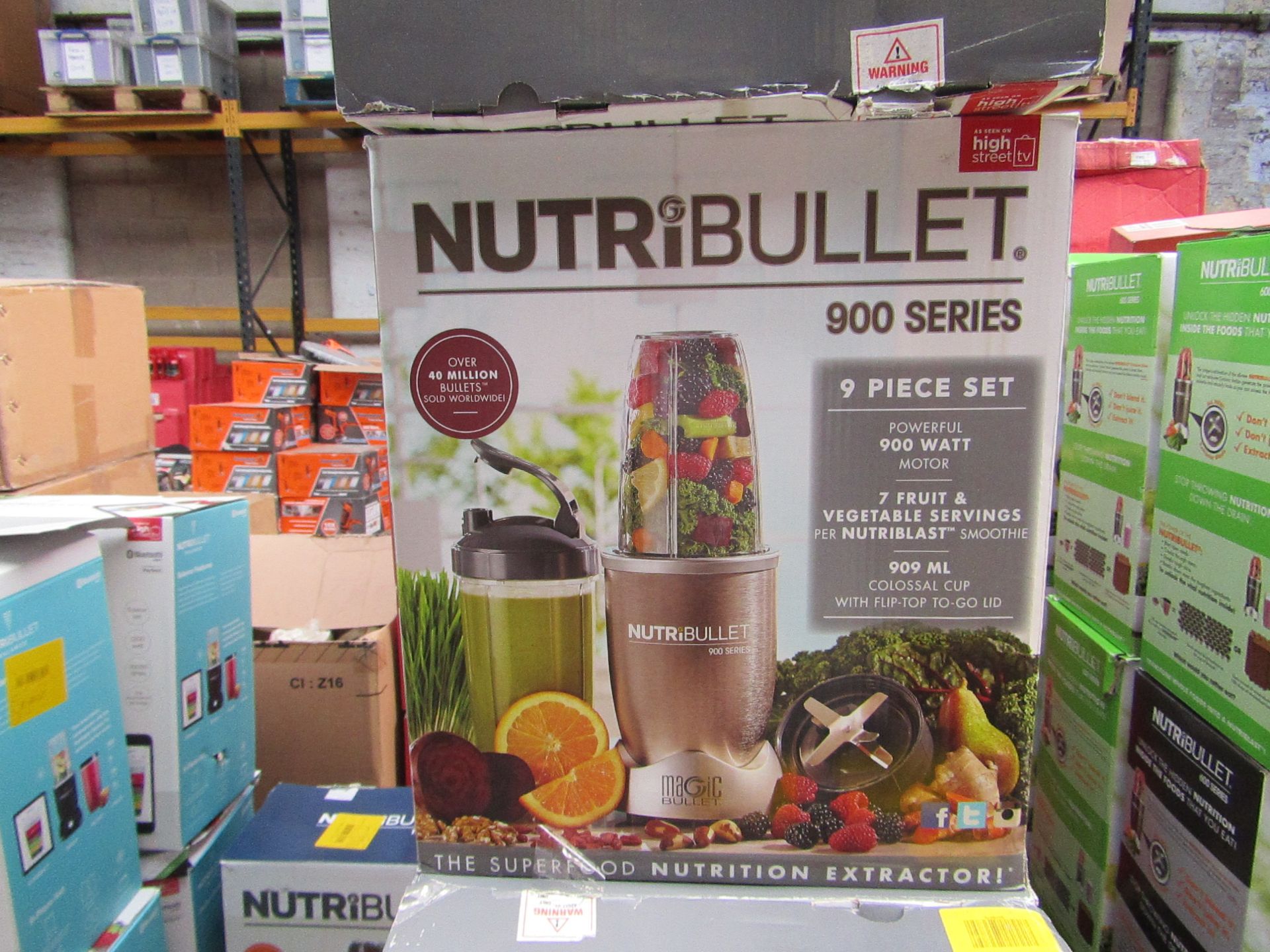 | 8X | NUTRIBULLET 900 SERIES | UNCHECKED AND BOXED | NO ONLINE RE-SALE | SKU C5060191467353 |