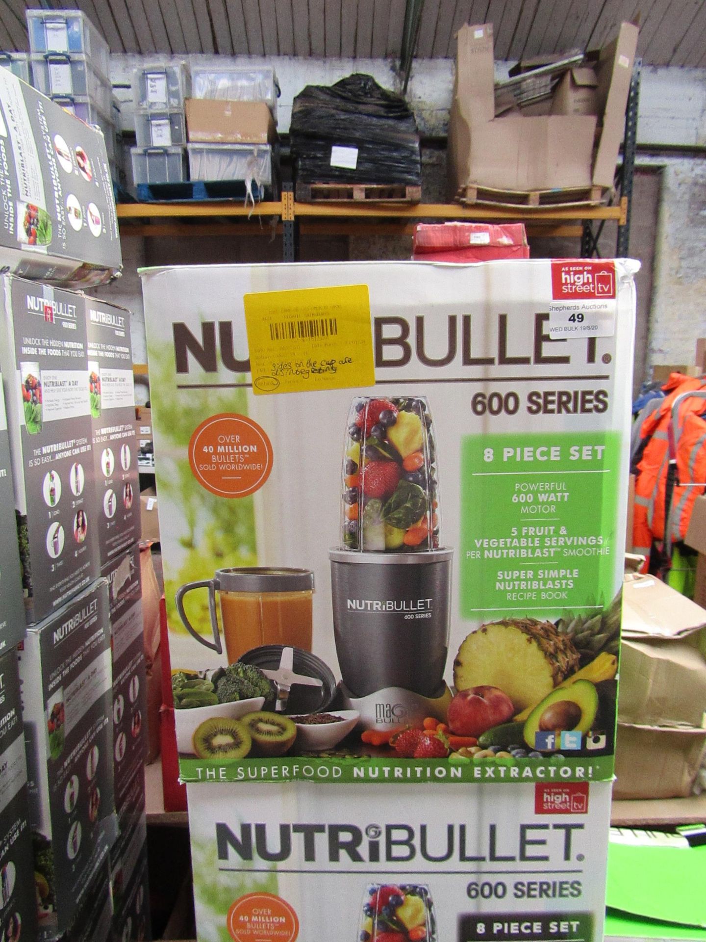 | 9X | NUTRI BULLET 600 SERIES | UNTESTED AND BOXED | NO ONLINE RESALE | RRP £59.99 | TOTAL LOT