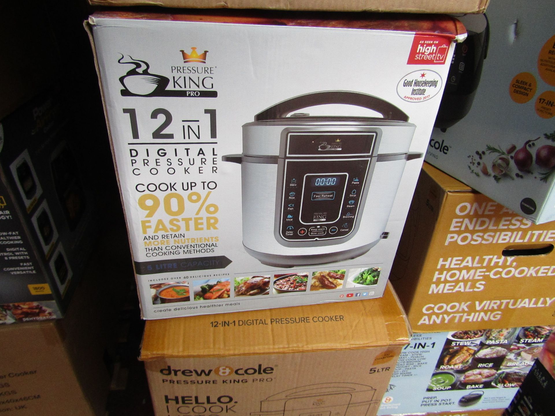 6X | 12 IN 1 DIGITAL PRESSURE COOKER | UNCHECKED AND BOXED | NO ONLINE RE-SALE | RRP £59.99 |