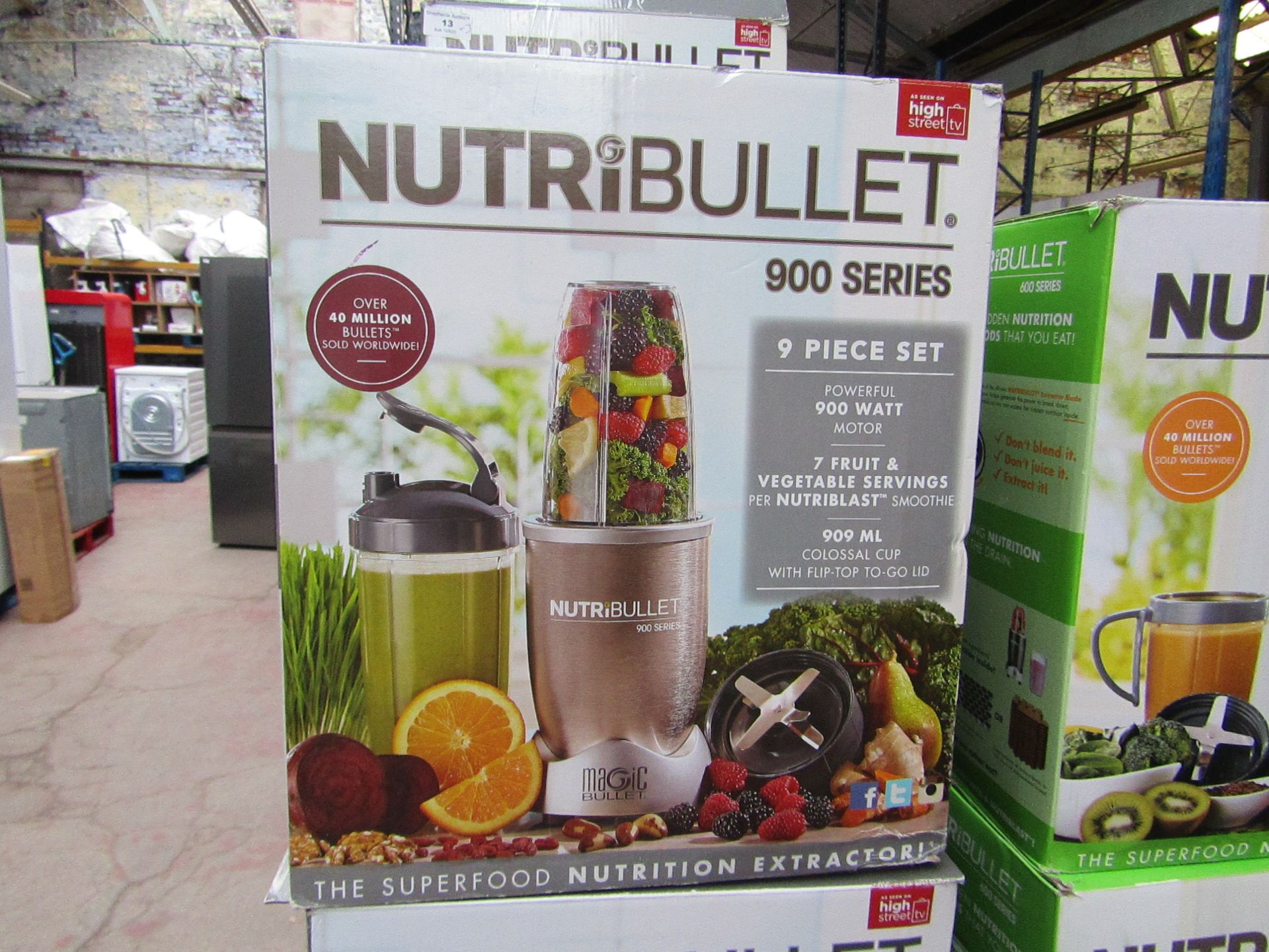 | 7X | NUTRIBULLET 900 SERIES | UNCHECKED AND BOXED | NO ONLINE RE-SALE | SKU C5060191467353 |