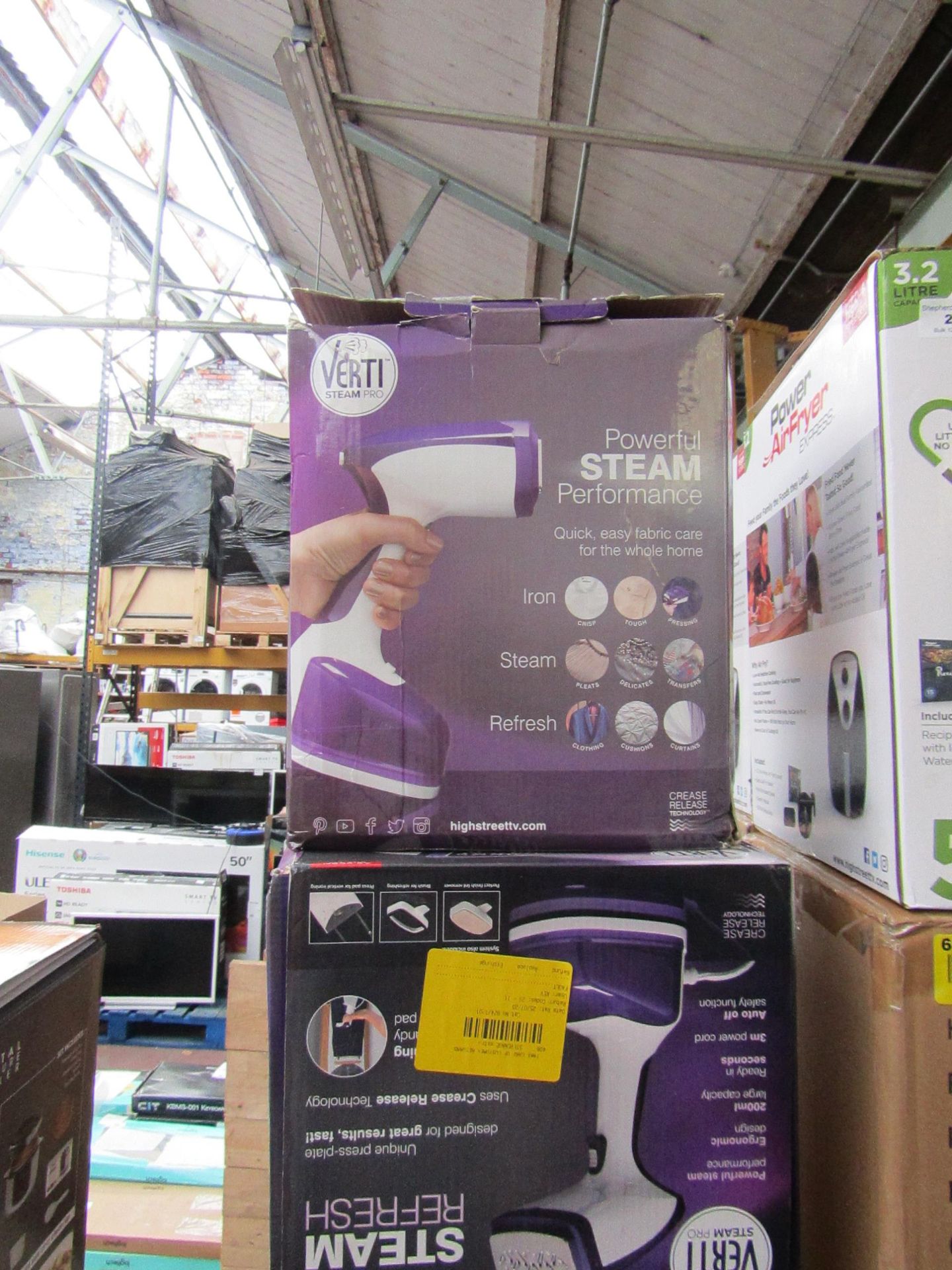 | 1X | VERTI STEAM PRO'S | UNCHECKED AND BOXED | NO ONLINE RESALE | RRP £43.99 |TOTAL LOT RRP £|