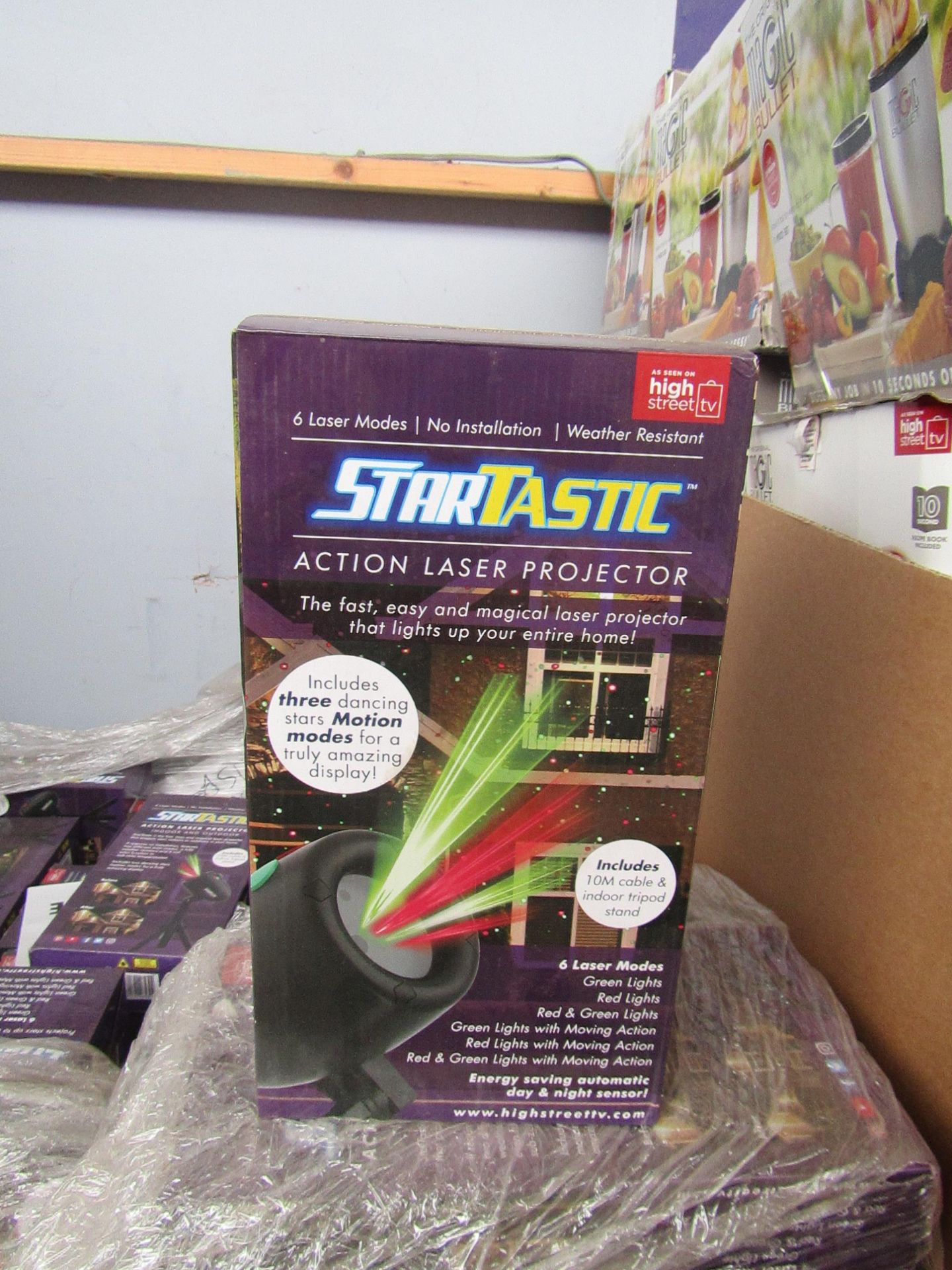 | 5X | STARTASTIC ACTION LASER PROJECTOR | UNCHECKED AND BOXED | NO ONLINE RE-SALE | SKU - | RRP £