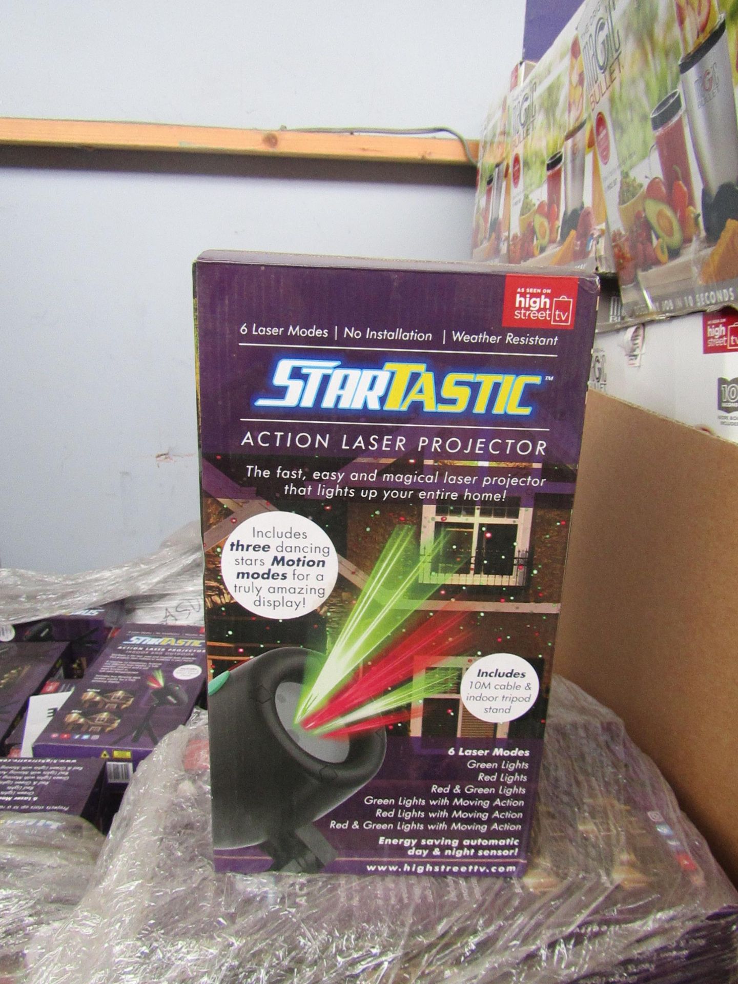 | 5X | STARTASTIC ACTION LASER PROJECTOR | UNCHECKED AND BOXED | NO ONLINE RE-SALE | SKU - | RRP £