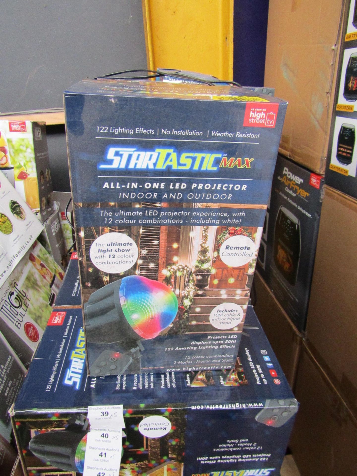 | 5X | STARTASTIC MAX ACTION LASER PROJECTORS | UNCHECKED AND BOXED | NO ONLINE RE-SALE | SKU