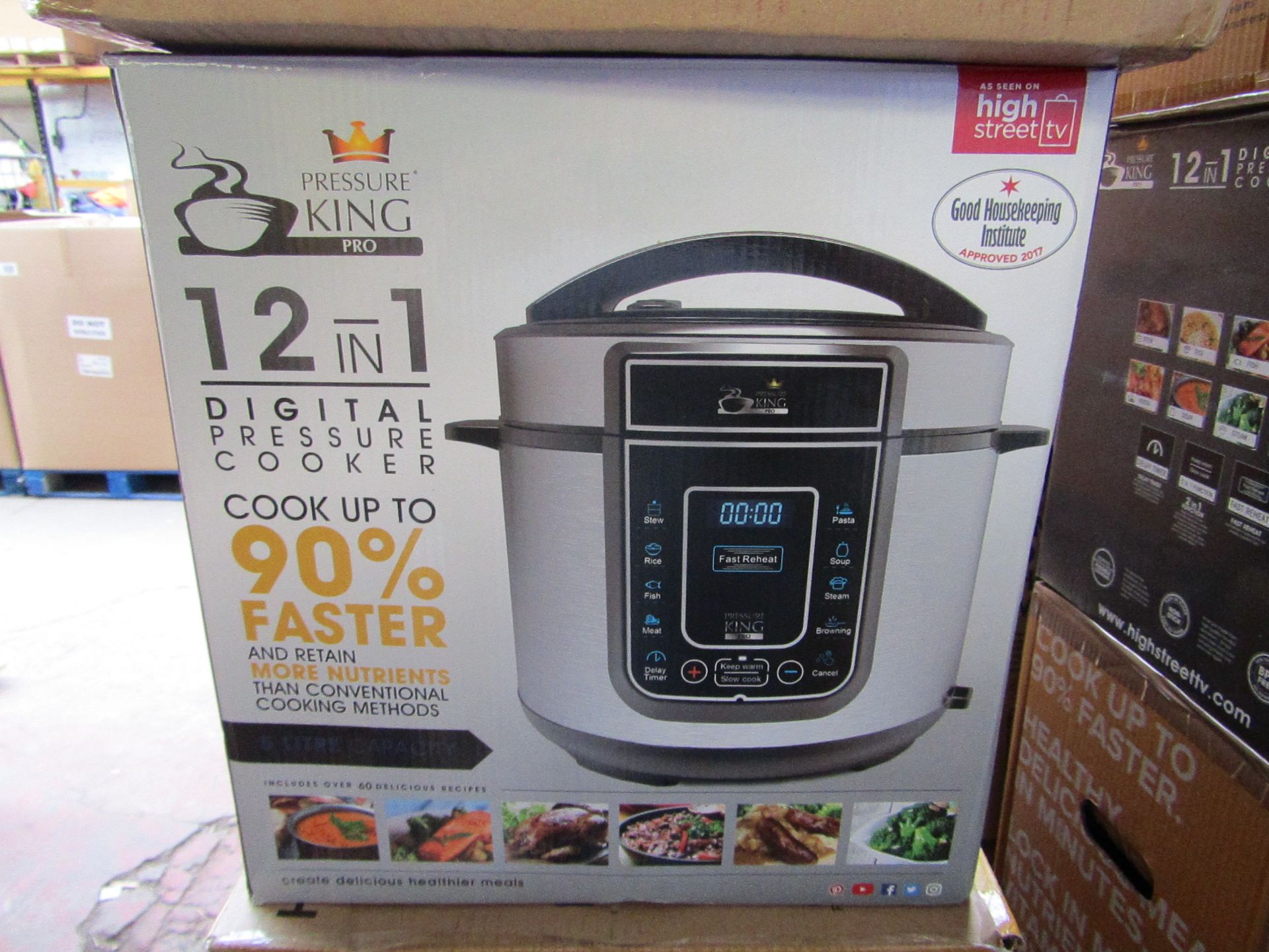 5X | 12 IN 1 DIGITAL PRESSURE COOKER | UNCHECKED AND BOXED | NO ONLINE RE-SALE | RRP £59.99 |