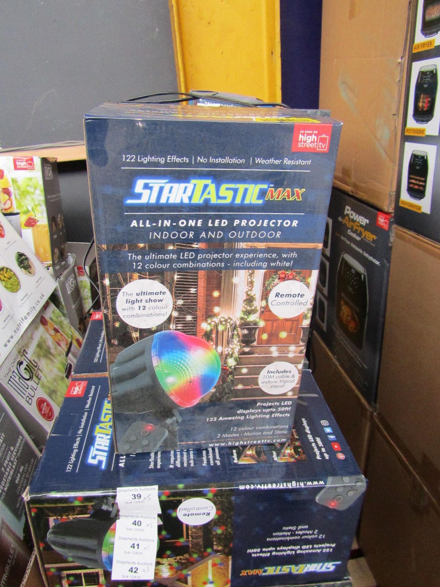 | 5X | STARTASTIC MAX ACTION LASER PROJECTORS | UNCHECKED AND BOXED | NO ONLINE RE-SALE | SKU