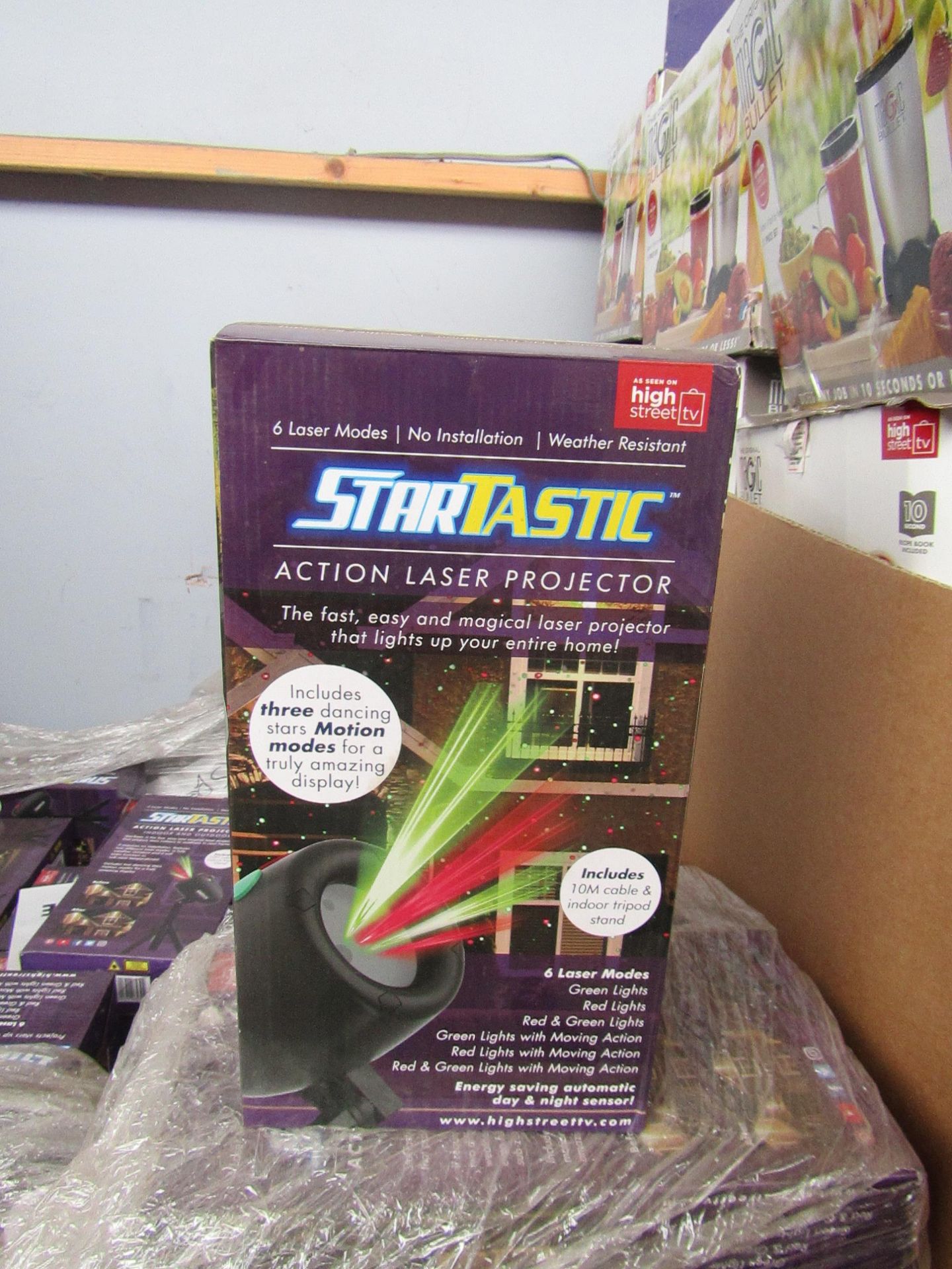 | 5X | STARTASTIC ACTION LASER PROJECTOR | UNCHECKED AND BOXED | NO ONLINE RE-SALE | SKU - | RRP £