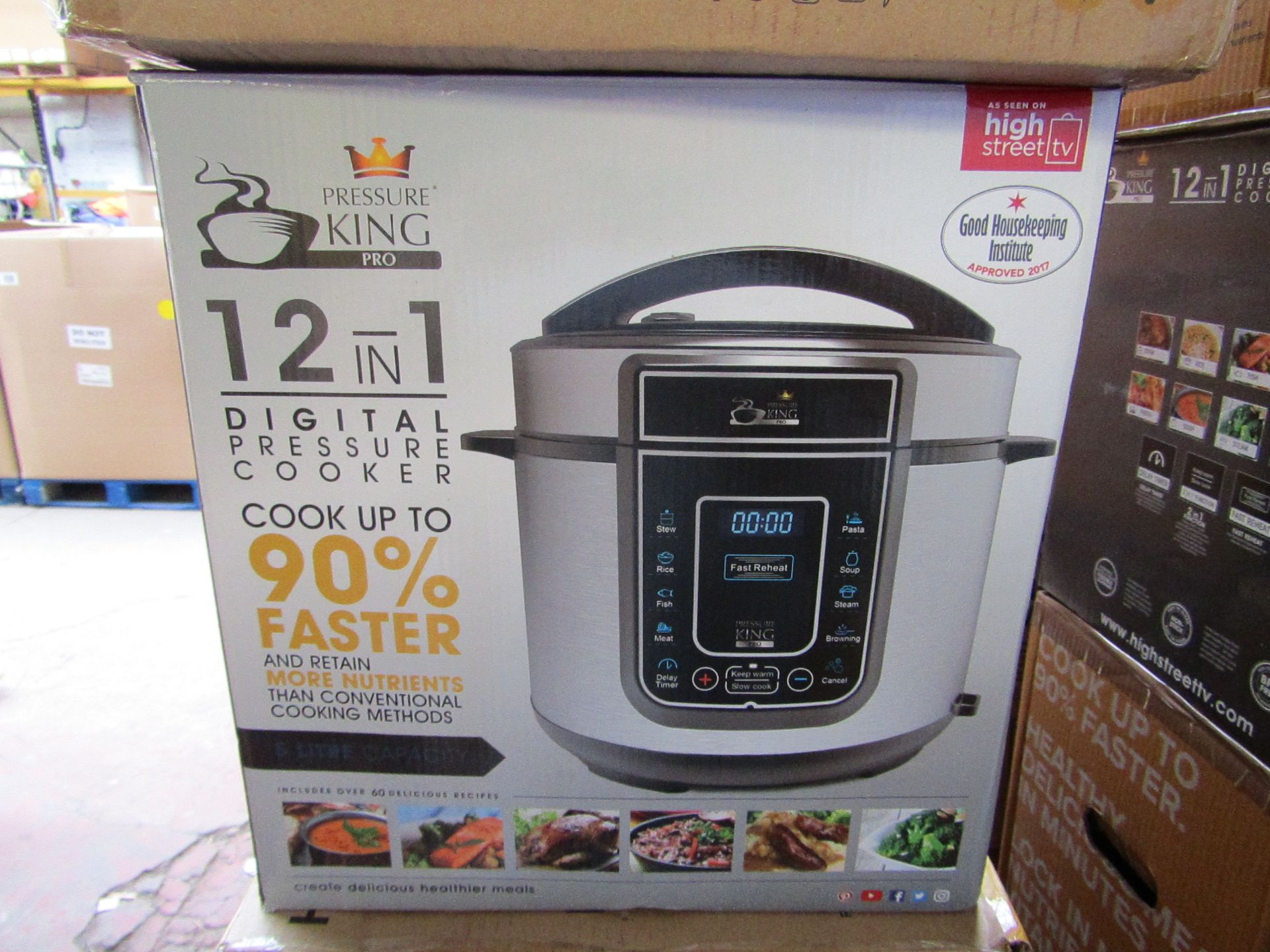 5X | 12 IN 1 DIGITAL PRESSURE COOKER | UNCHECKED AND BOXED | NO ONLINE RE-SALE | RRP £59.99 |