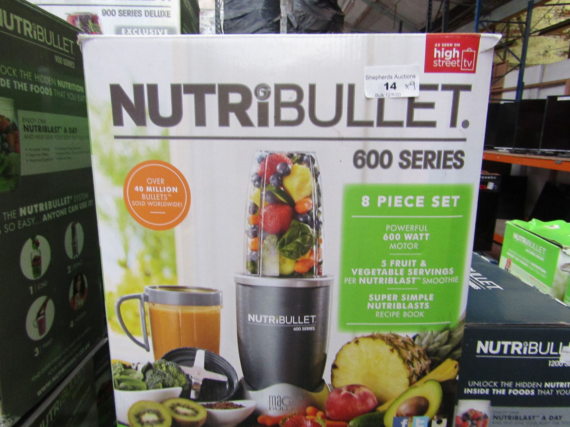 | 9X | NUTRI BULLET 600 SERIES | UNTESTED AND BOXED | NO ONLINE RESALE | RRP £59.99 | TOTAL LOT