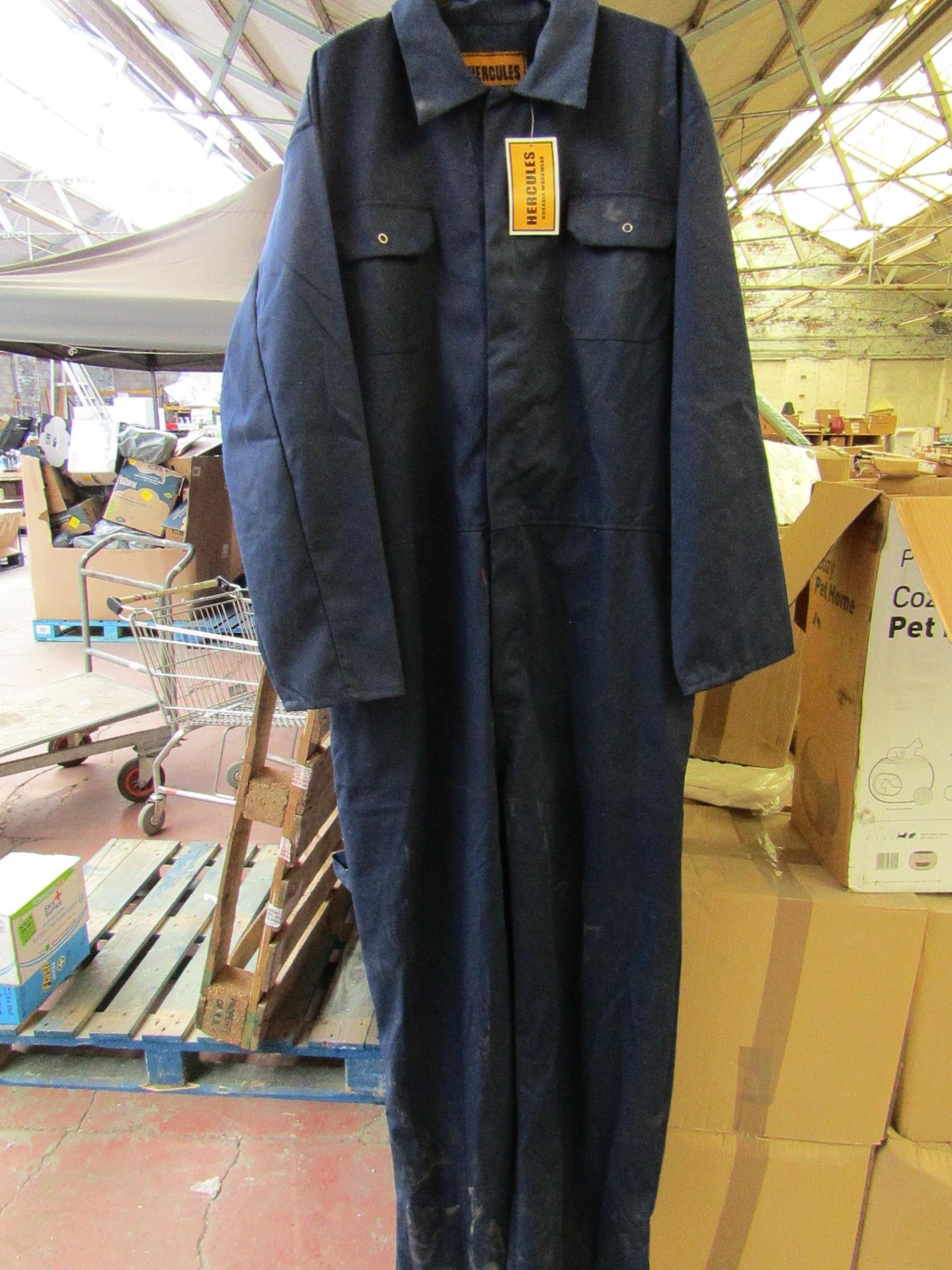 Hercules - Boiler Suit - Navy Blue - Size 48 - Good Condition.