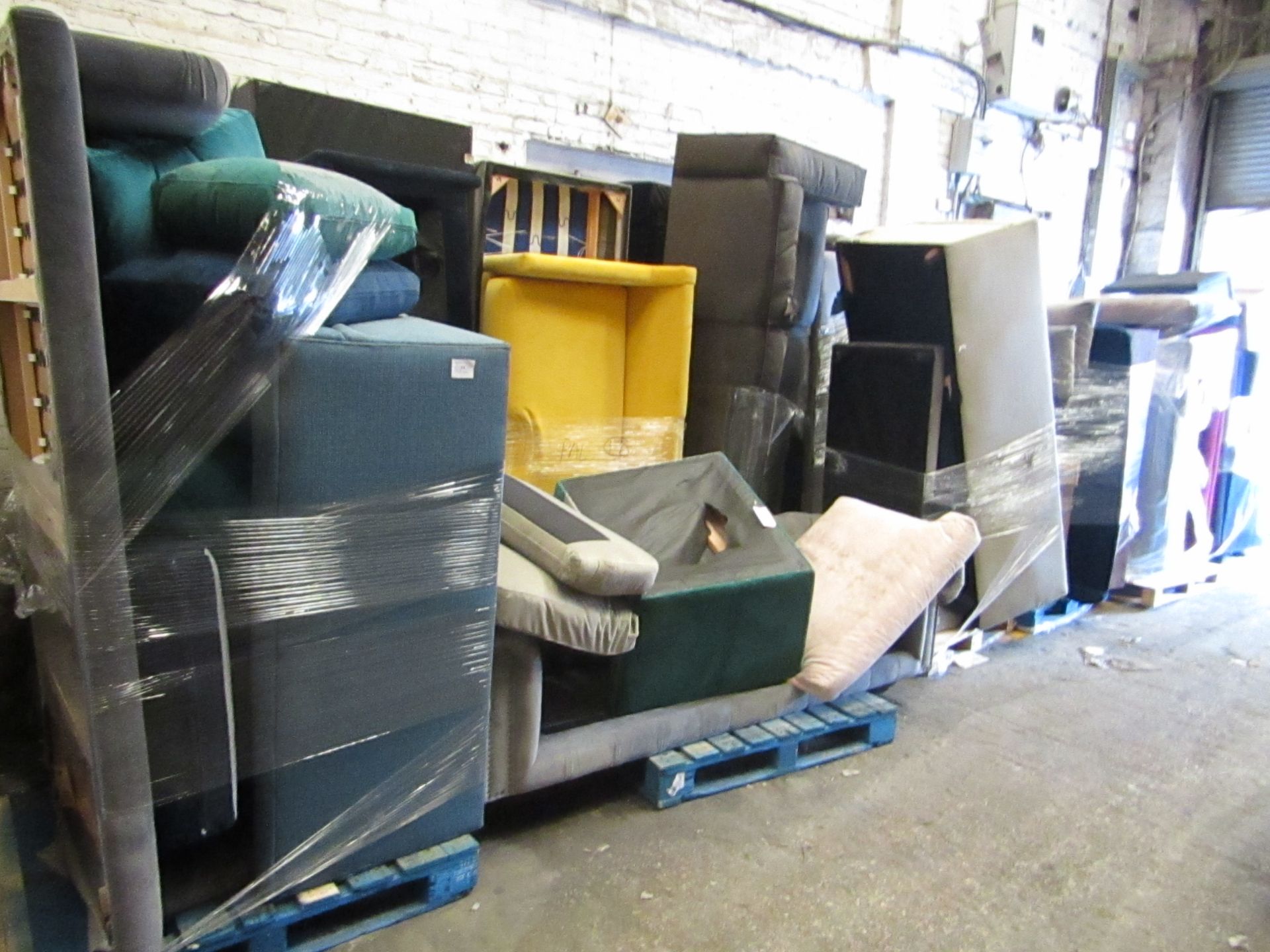 | 13X | PALLETS OF SWOON BER SOFAS, THESE ARE CUSTOMER RETURNS SO COULD HAVE MINOR DAMAGE, MAJOR