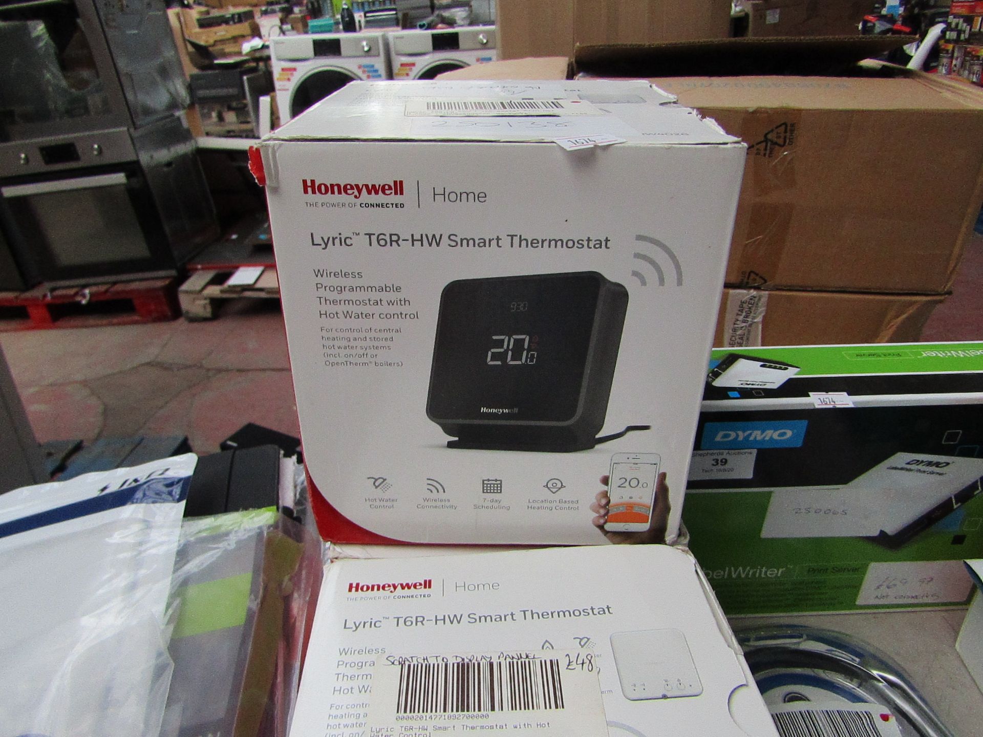 Honeywell Lyric T6R-HW smart thermostat, unchecked and boxed. RRP £179.99