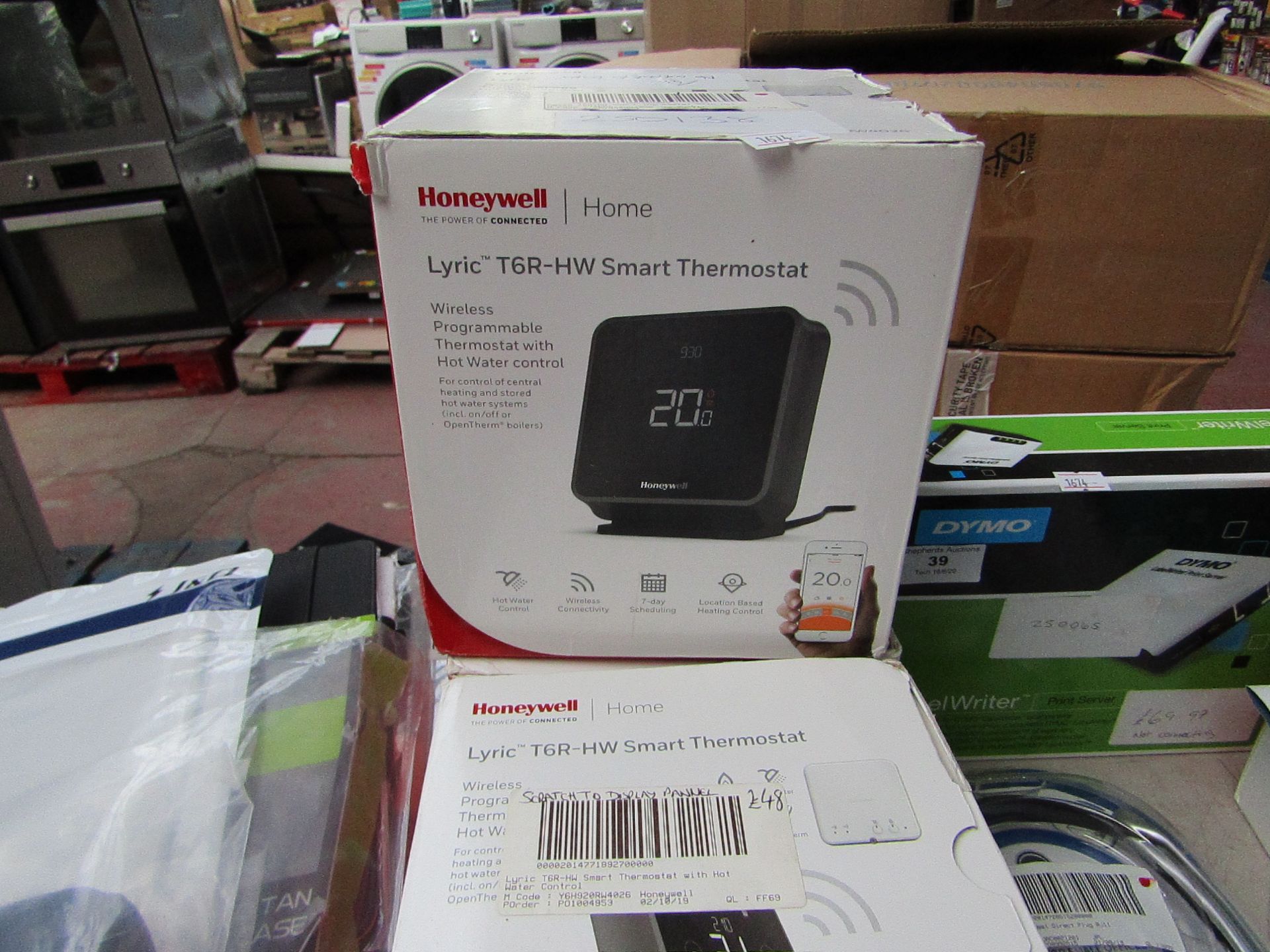 Honeywell Lyric T6R-HW smart thermostat, unchecked and boxed. RRP £179.99