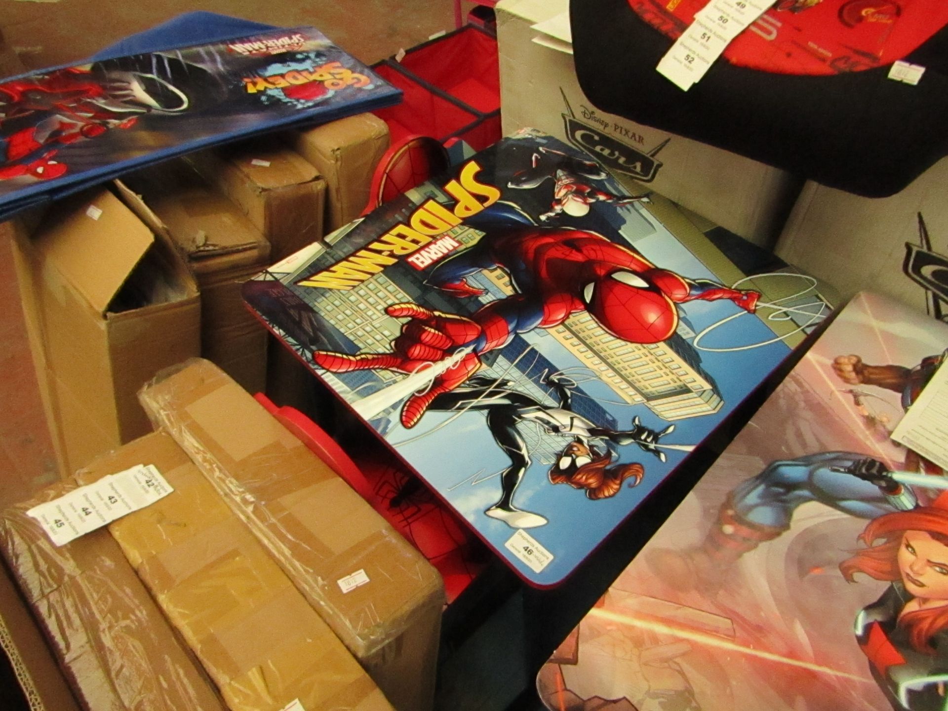 Spider-Man - Folable Table & Chairs Set - (65.5 x 9 x 67cm) - Unchecked & Boxed