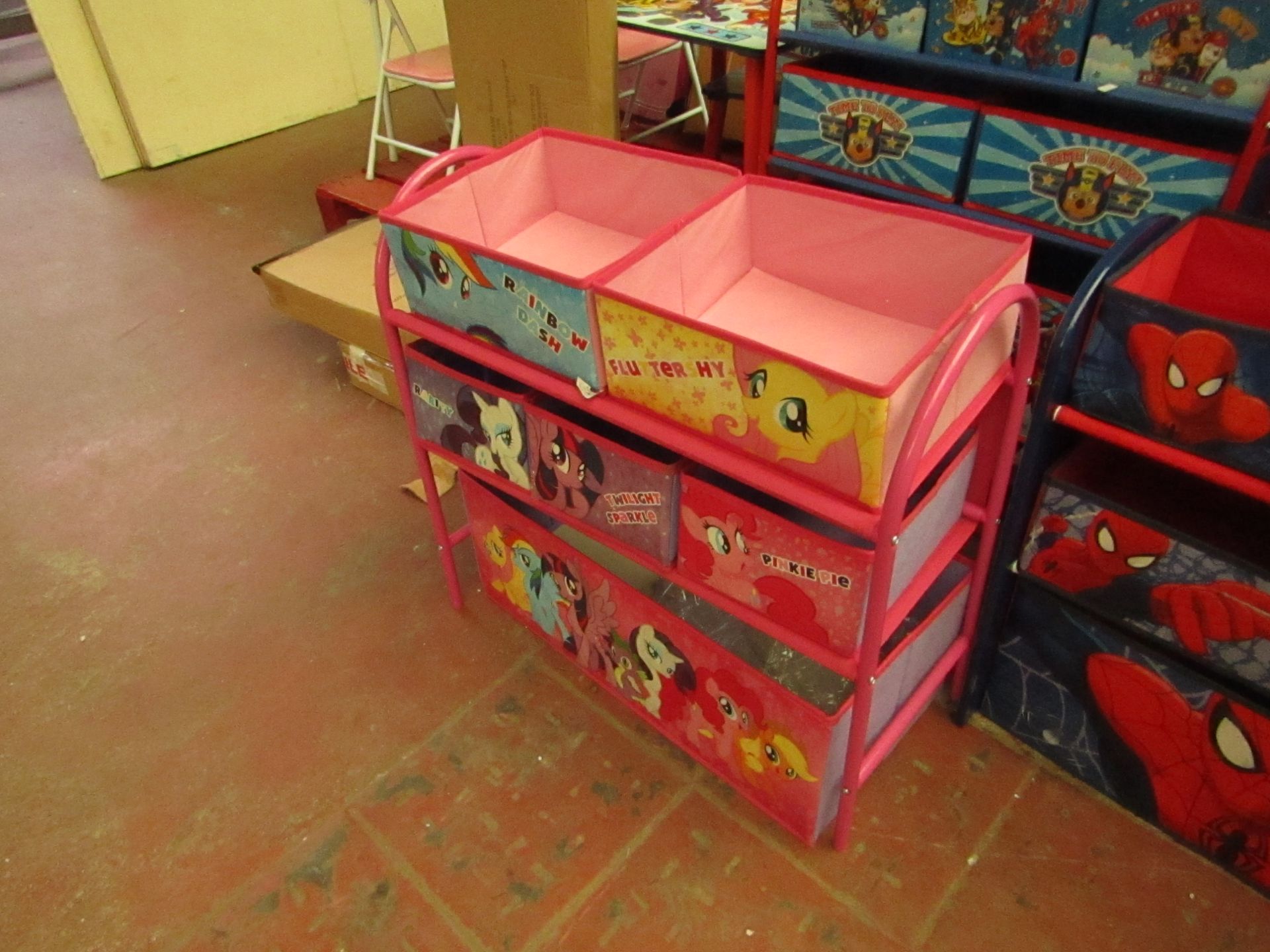 My Little Pony - Metal Toy Storage Organizer - Looks Complete.