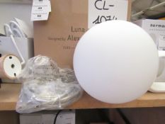 | 1X | LUNA LAMP DESIGNED BY ALEXANDER LERVIK | LOOKS UNUSED (NO GUARANTEE), BOXED | RRP œ156.90 |