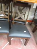 2x Bayside Furnishings dinign chairs, may have scuffs or marks but nothing major