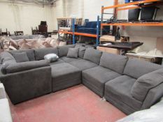 Grey M Star Mega sectional Sofa Set, this is the combination of 2 sofa part sofa sets combineted