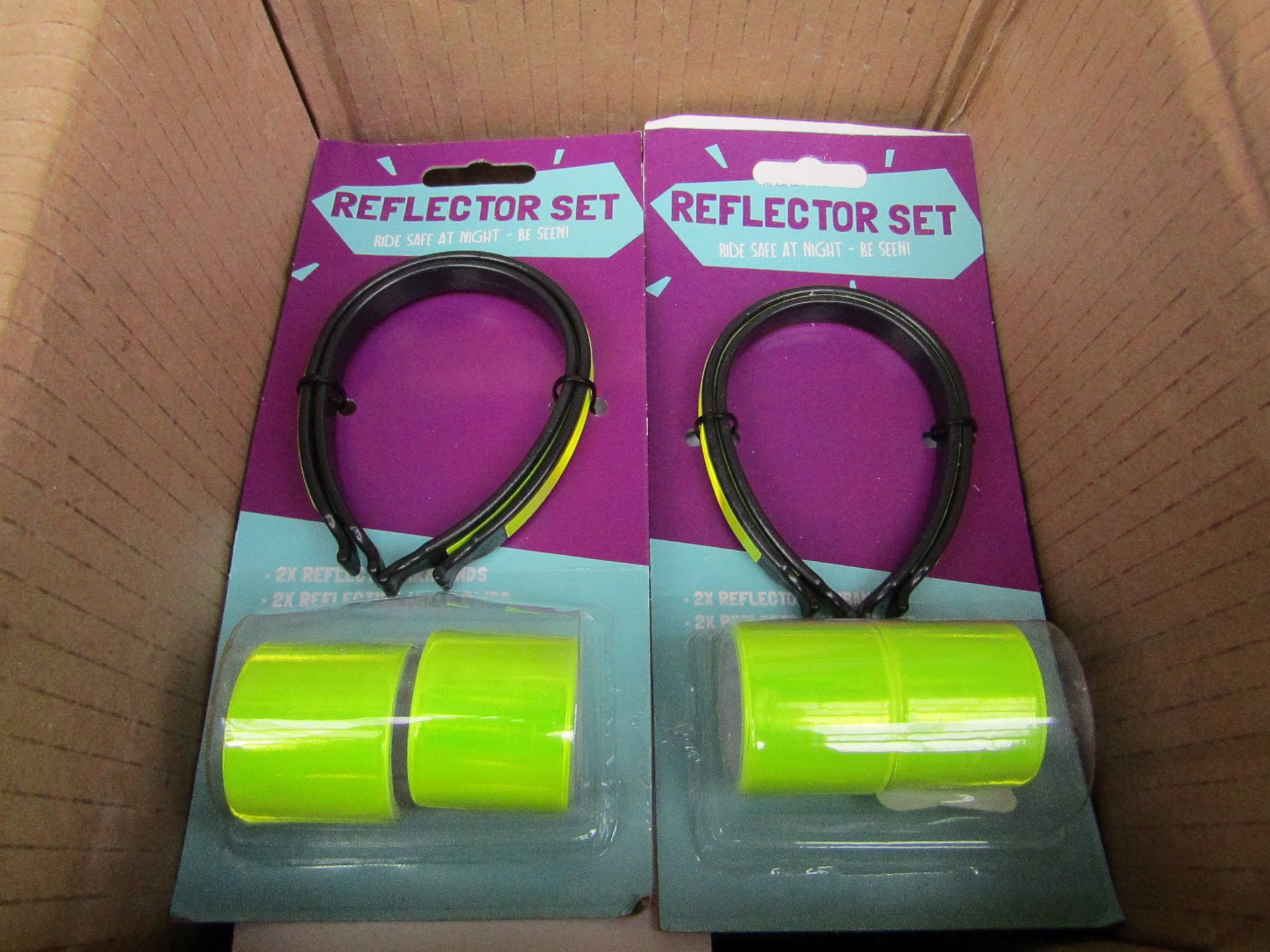 6x 4piece cycle reflector sets, new