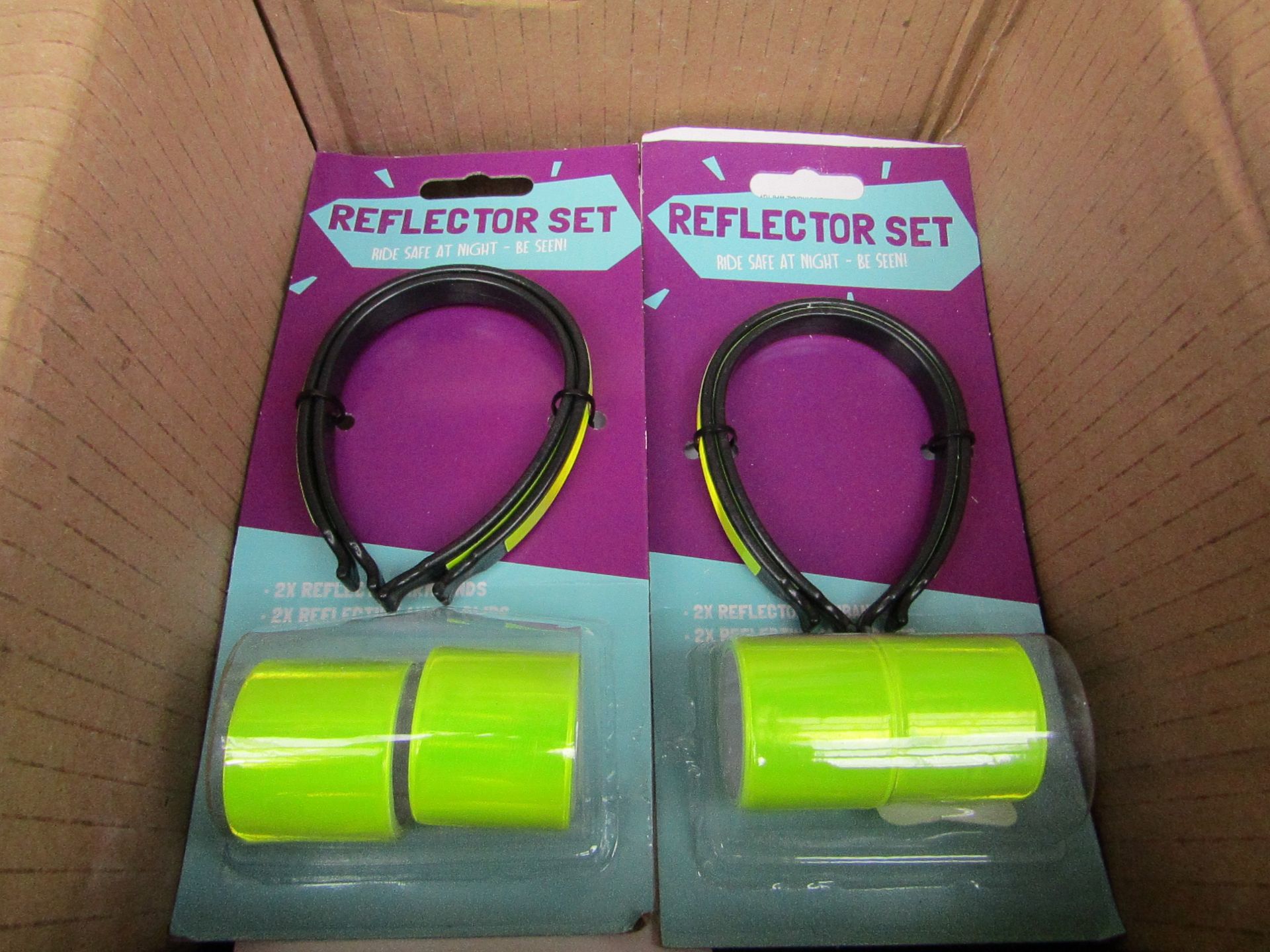 6x 4piece cycle reflector sets, new