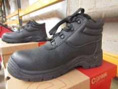 Centek Black Steel Toe Cap Boot size 10 New & Boxed.