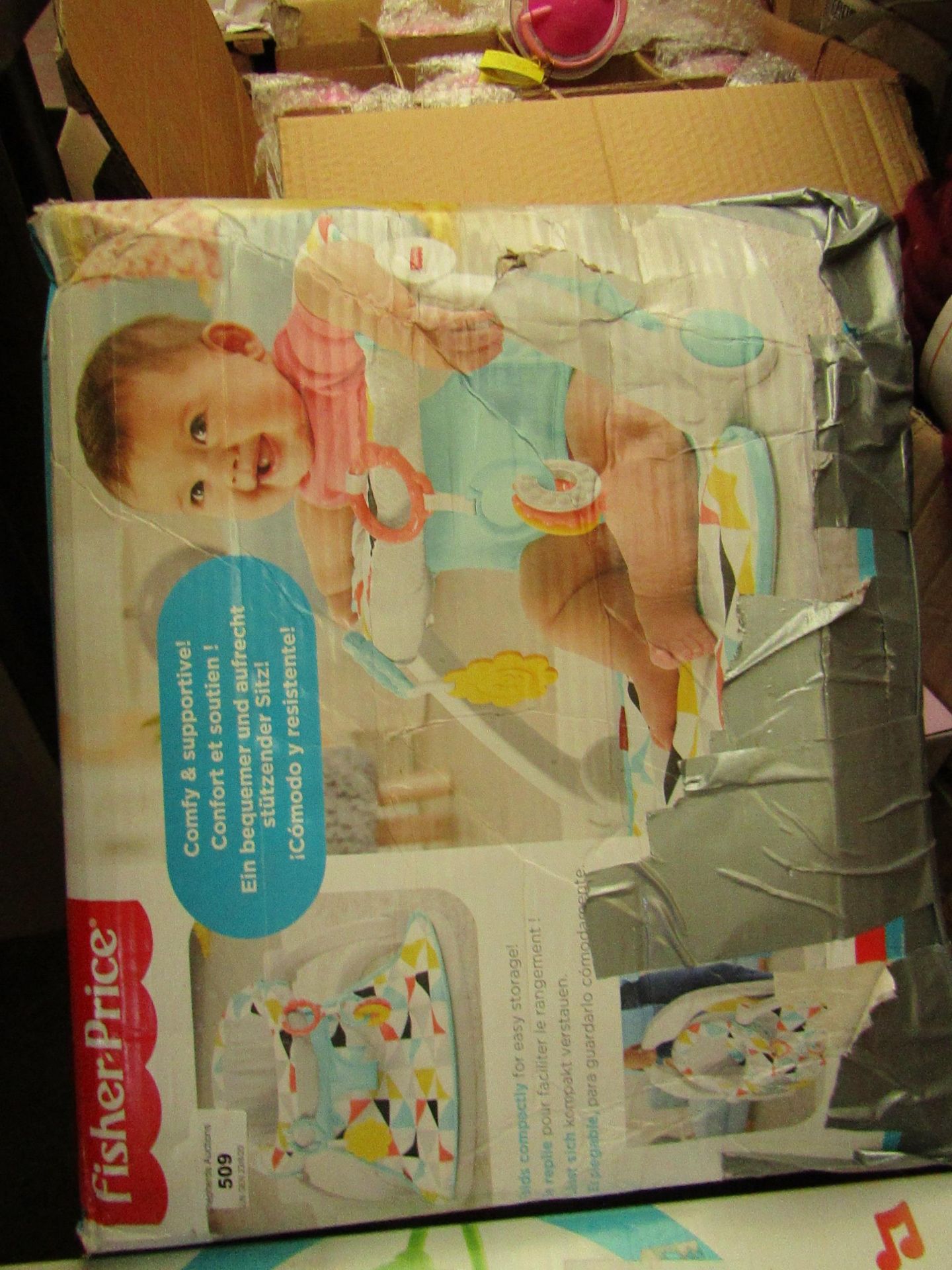 Fisher Price - Comfy & Supportive Floor Chair - Unchecked & Box Damaged.
