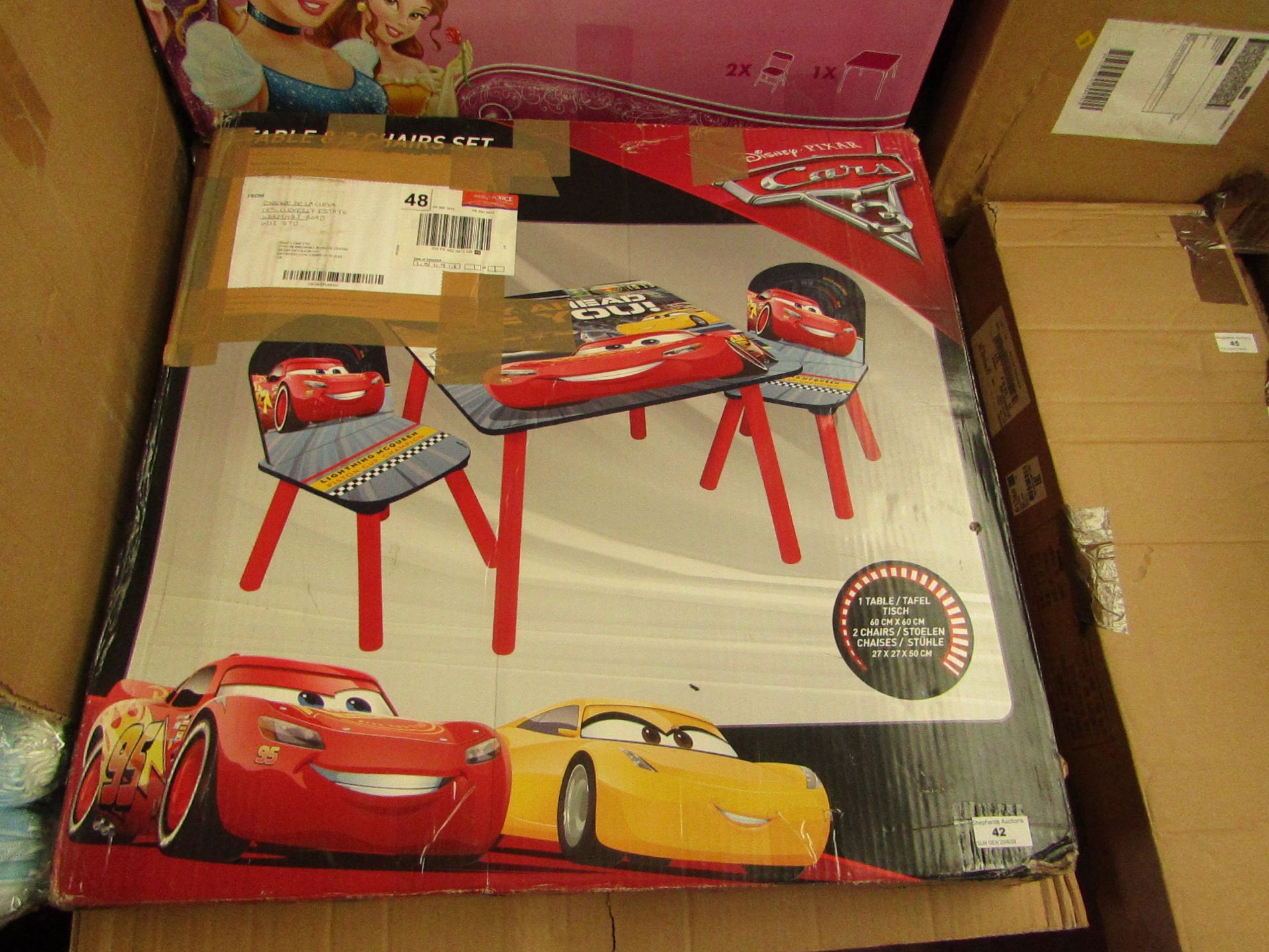 Disney - Cars 3 - Table & Chair Set - Unchecked & Boxed.