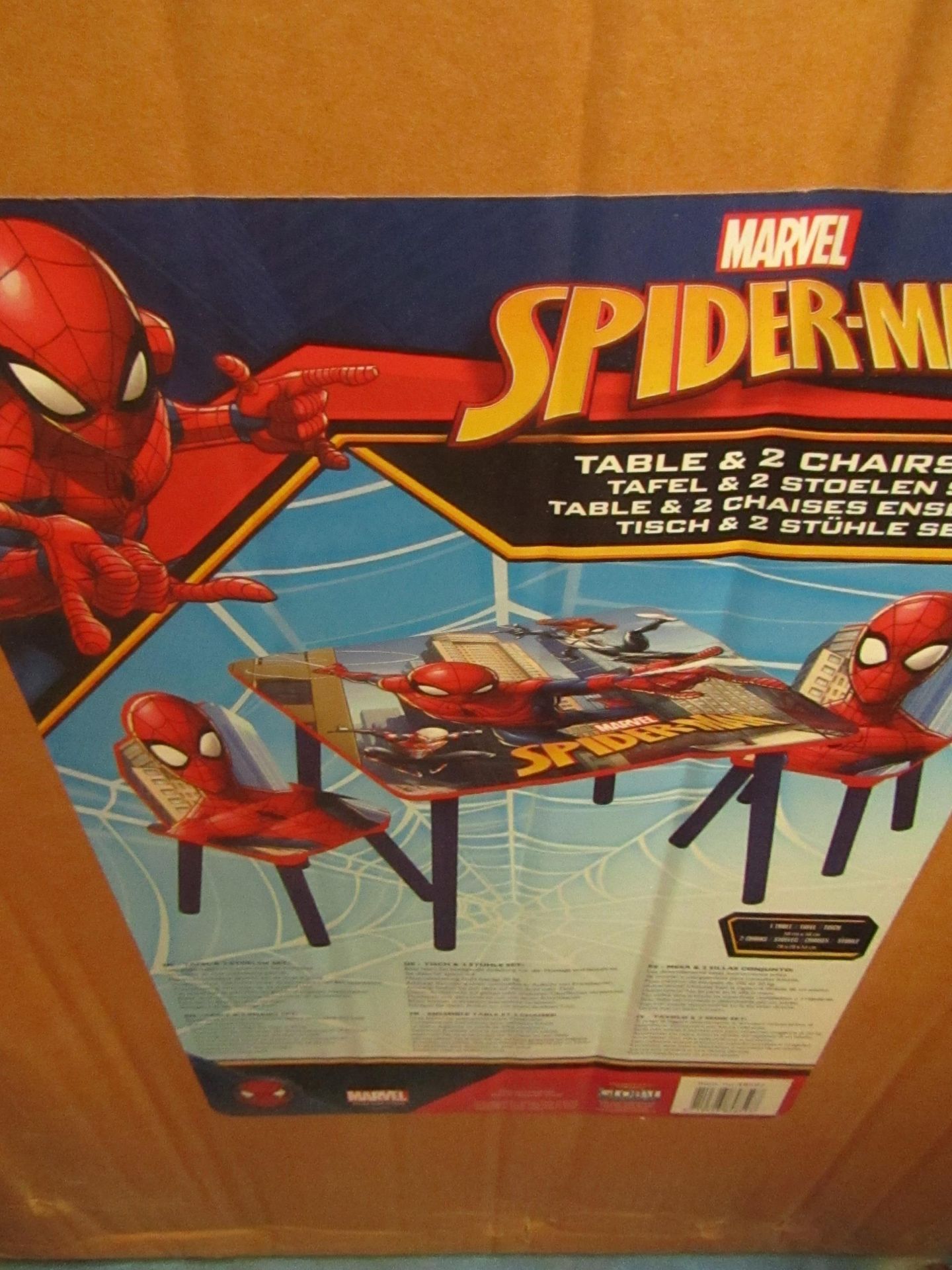 Marvel - Spider-Man - Table & Chairs Set - Unchecked & Boxed.