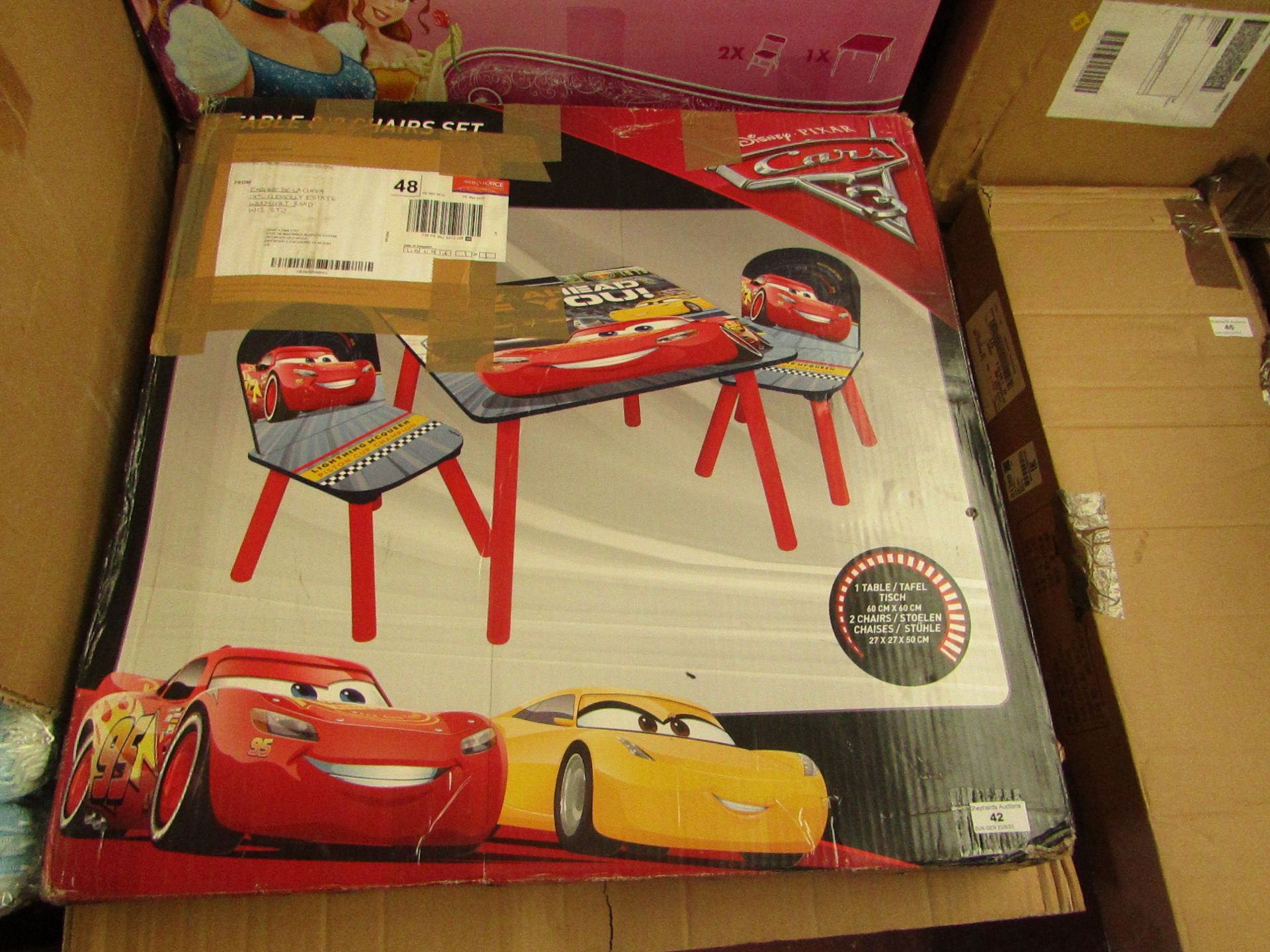 Disney - Cars - Table & Chair Set - Unchecked & Boxed.