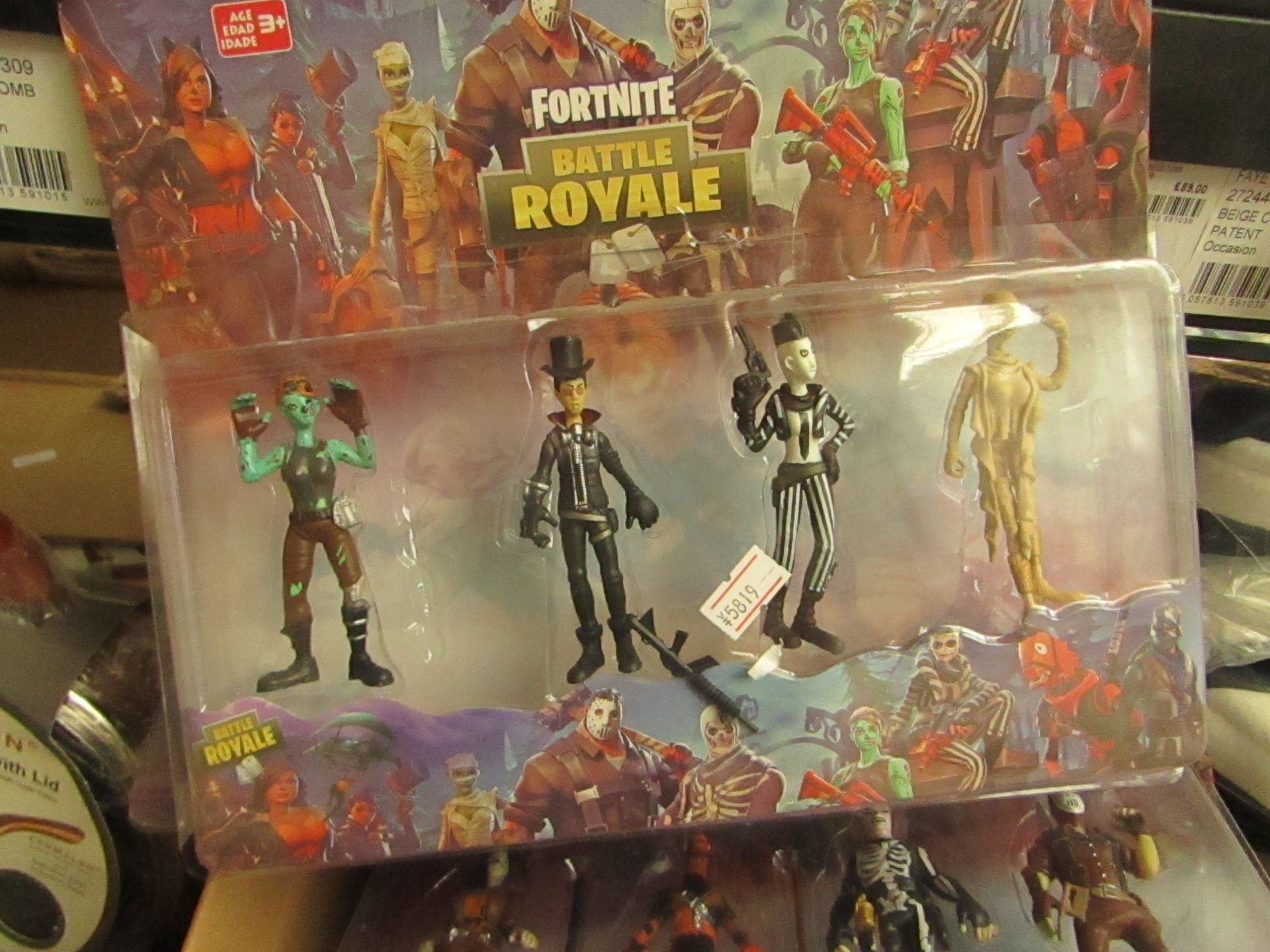 Fortnite Battle Royale - Set of 4 Figures - Look New & Boxed.