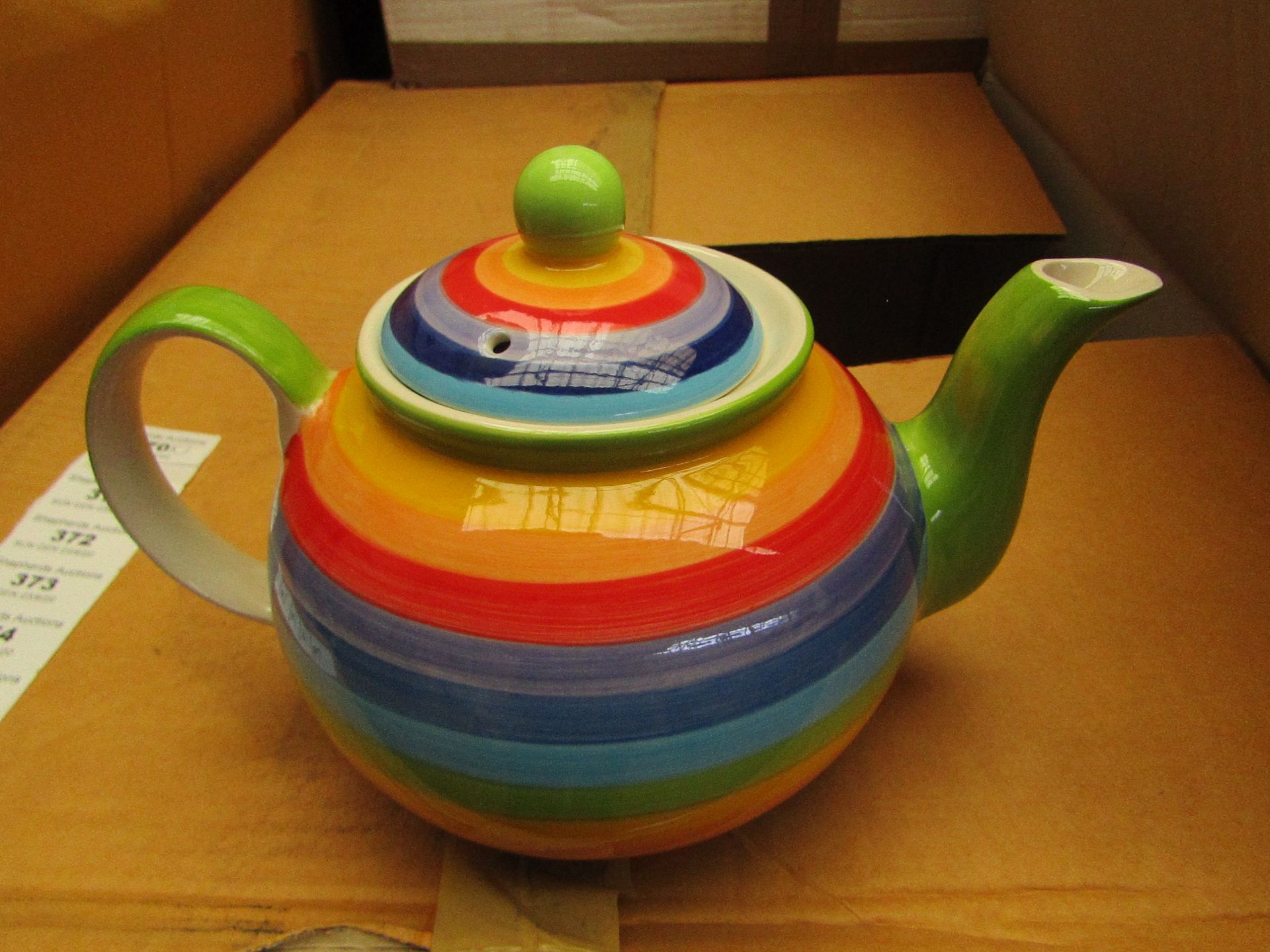 1x Rainbow - Large Teapot - New & Packaged.