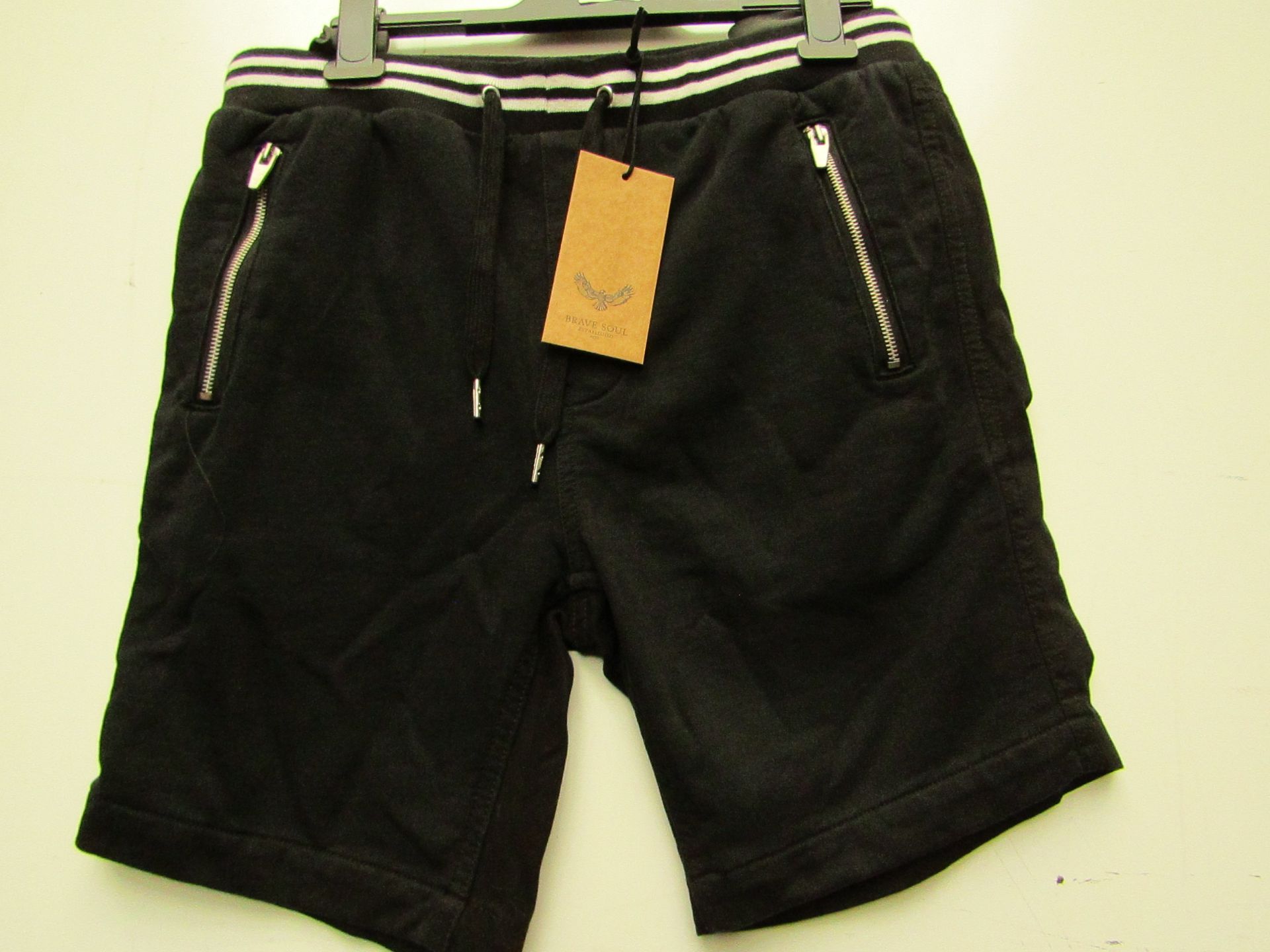 Brave Soul Mens Black Shorts size M with tag