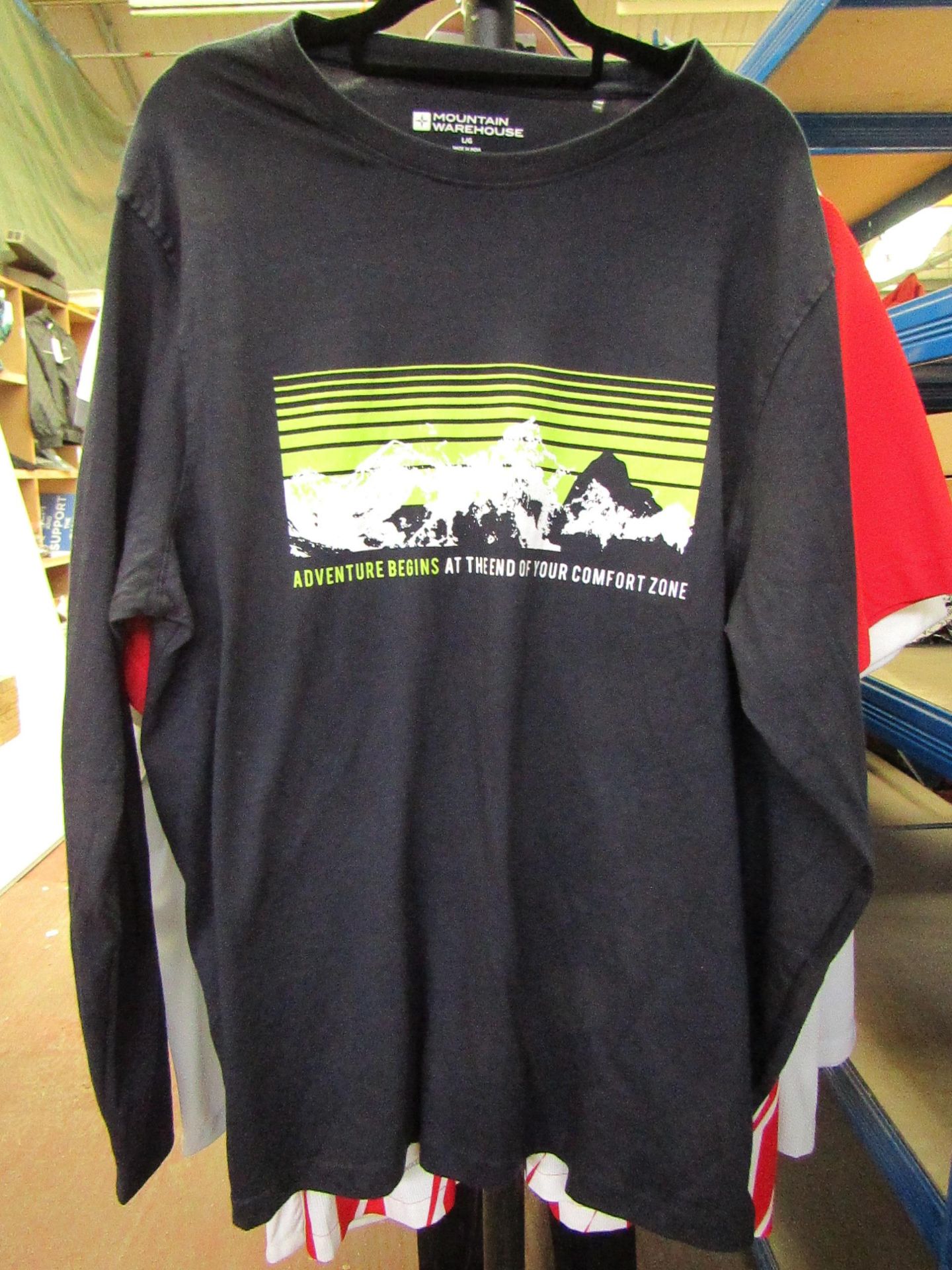 Mountain Warehouse Mens Dark Navy Long Sleeve Top size L see image