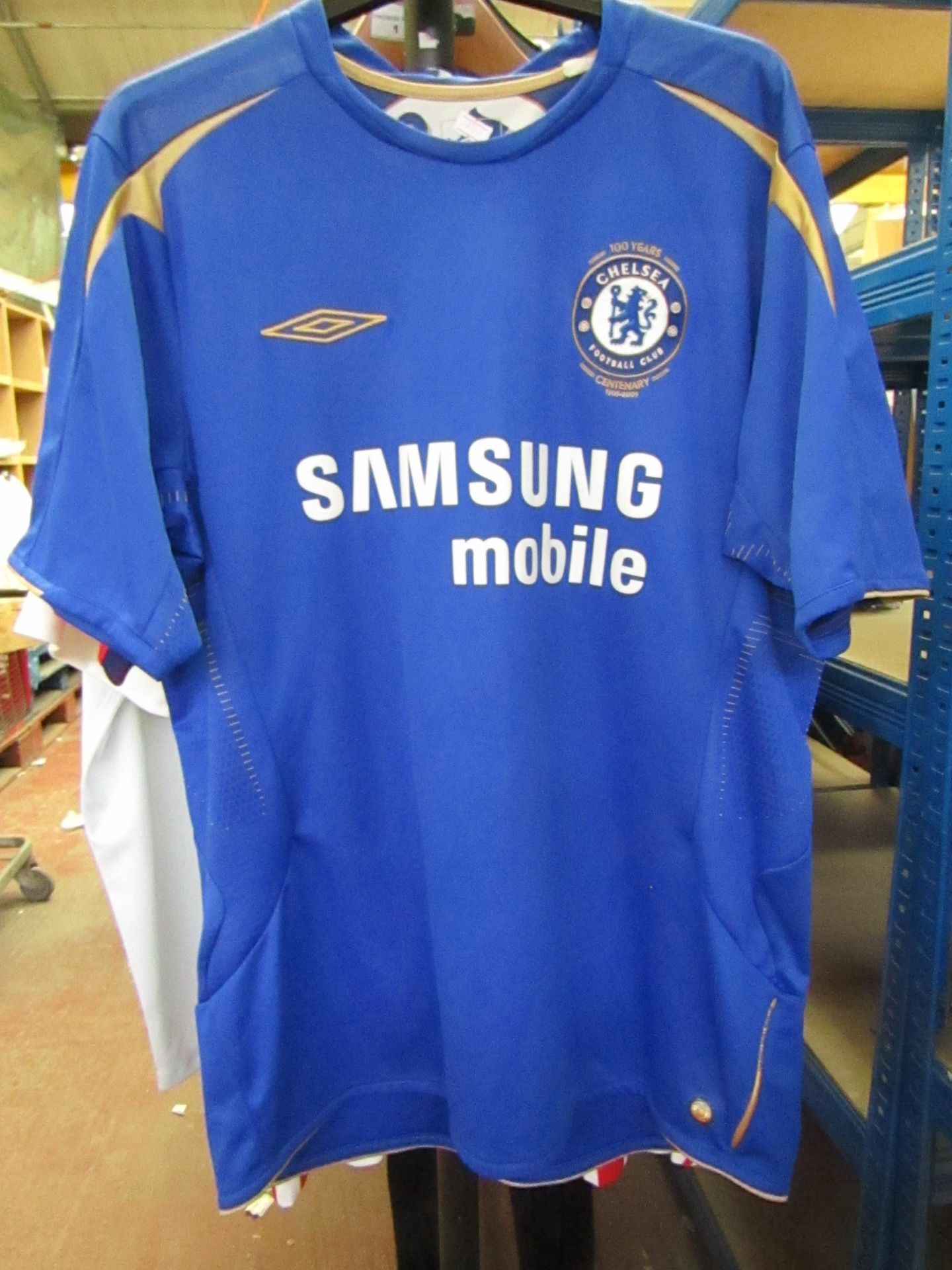 Chelsea Official Centenary Football Shirt size L see image