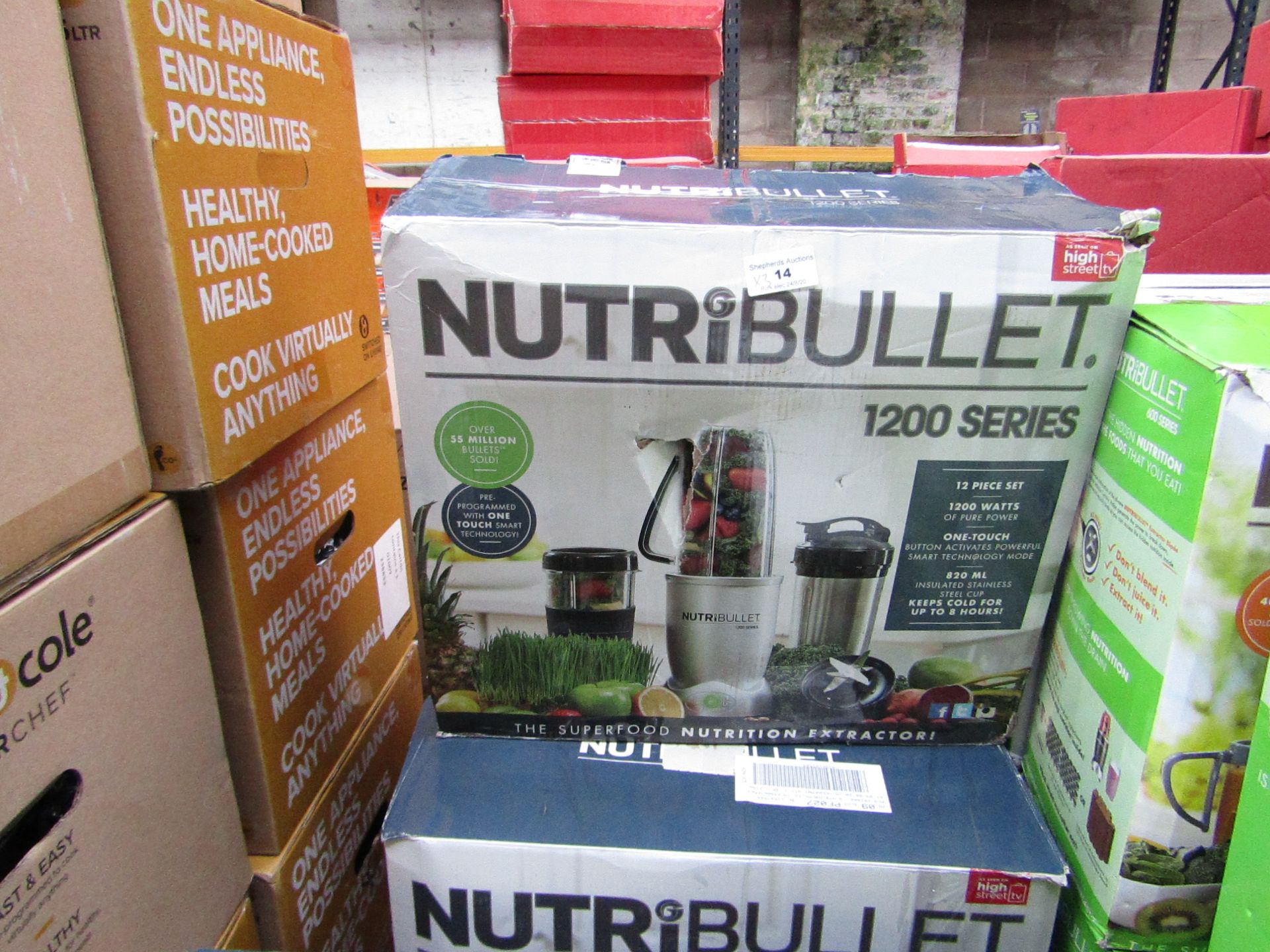 | 3X | NUTRI BULLET 1200 SERIES | UNCHECKED AND BOXED | NO ONLINE RESALE | SKU C5060191464758 |