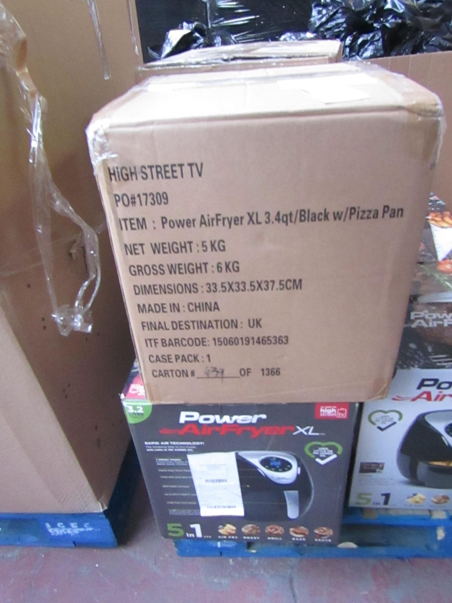 | 3X | POWER AIR FRYER XL 3.2LTR| UNCHECKED AND BOXED SOME MAY BE IN NON PICTURE BROWN BOXES | NO