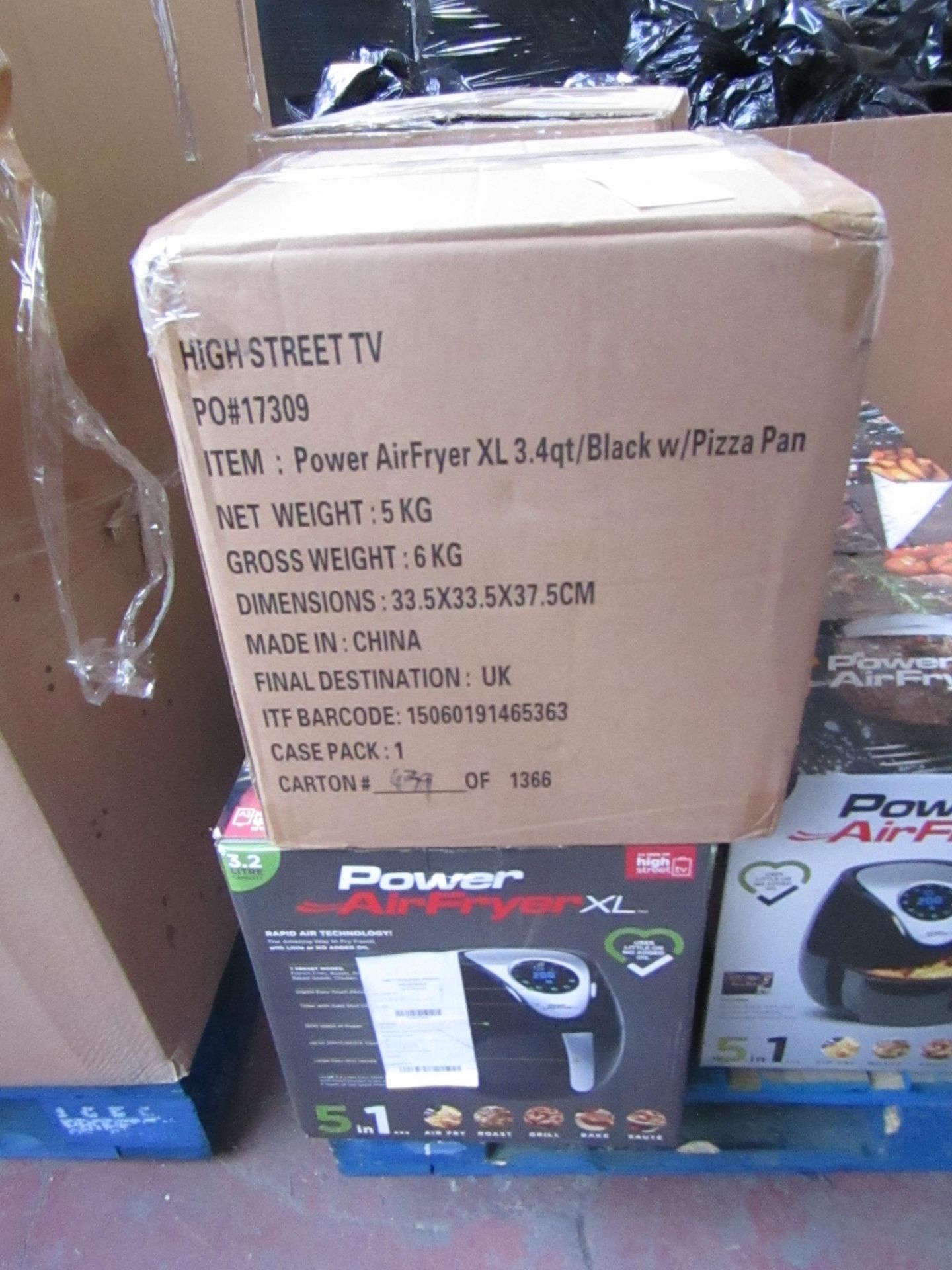 | 3X | POWER AIR FRYER XL 3.2LTR| UNCHECKED AND BOXED | NO ONLINE RESALE | SKU C5060191465366 |