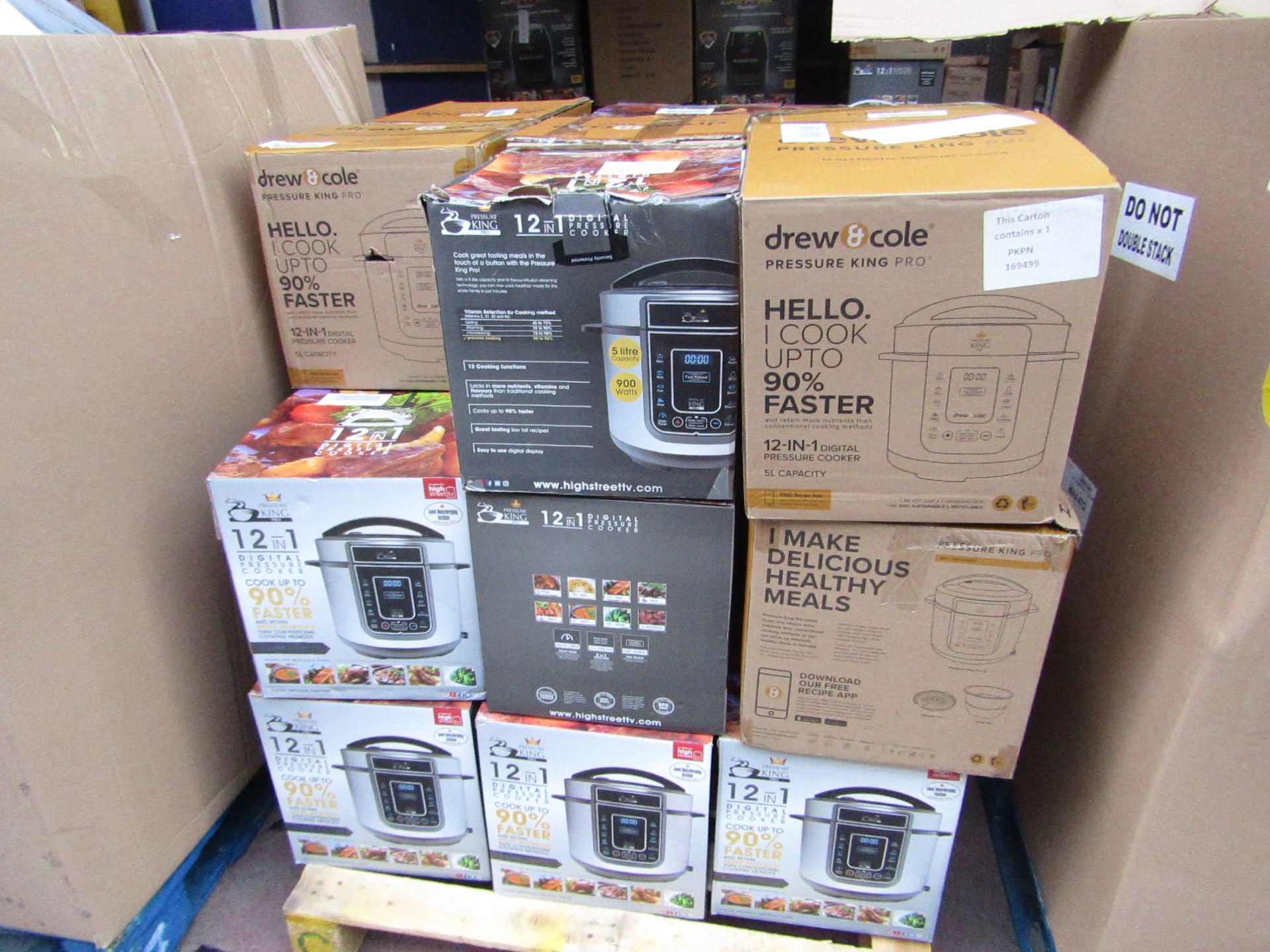 | 1X | PALLET OF APPROX 26 DREW AND COLE PRESSURE KING PRO 12 IN 1 5LTR DIGITAL PRESSURE COOKERS |