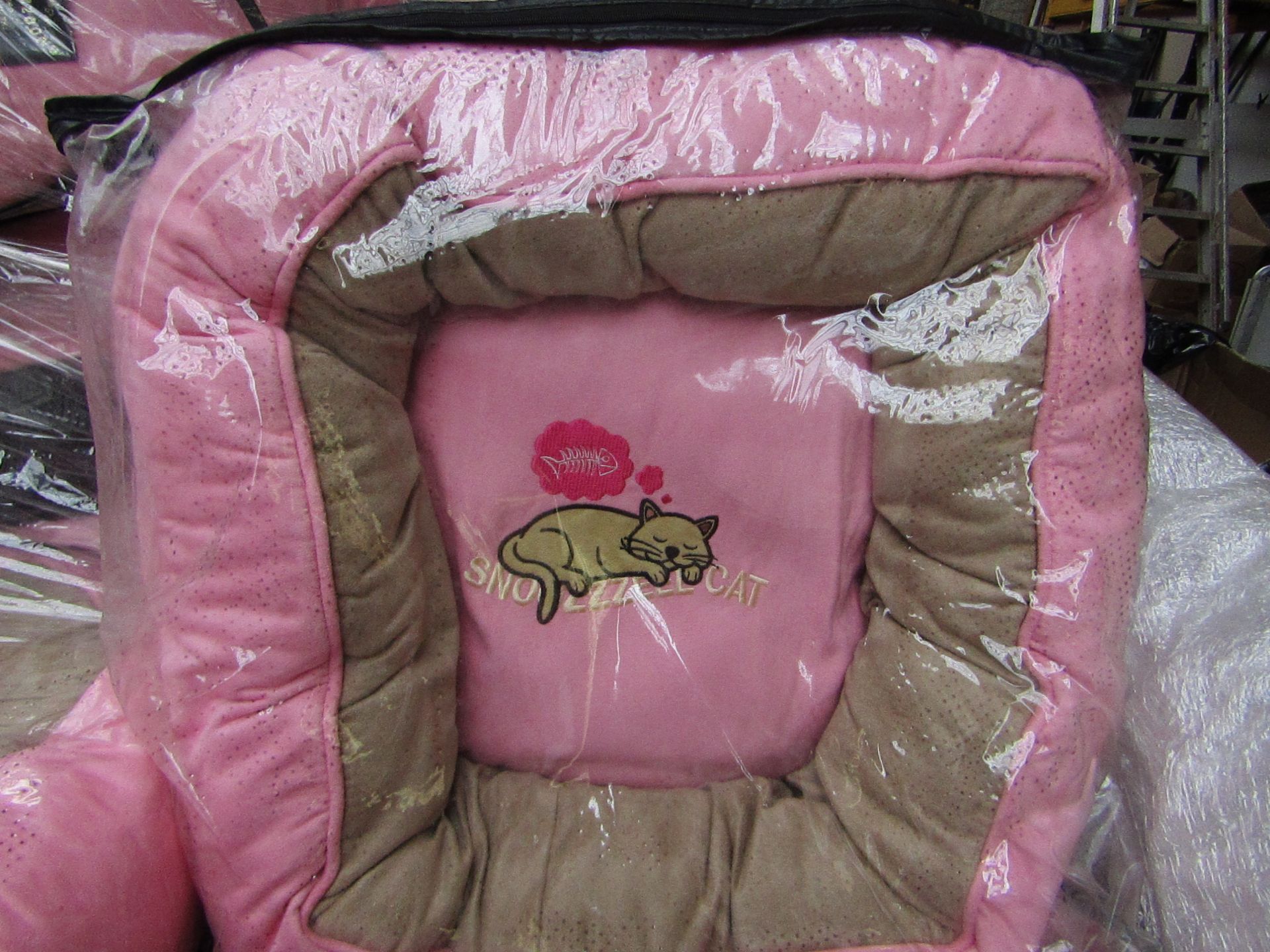 5x Snoozzzeee Cat - Prissy Pink Donut Cat Bed (20"/51cm) - New & Packaged.