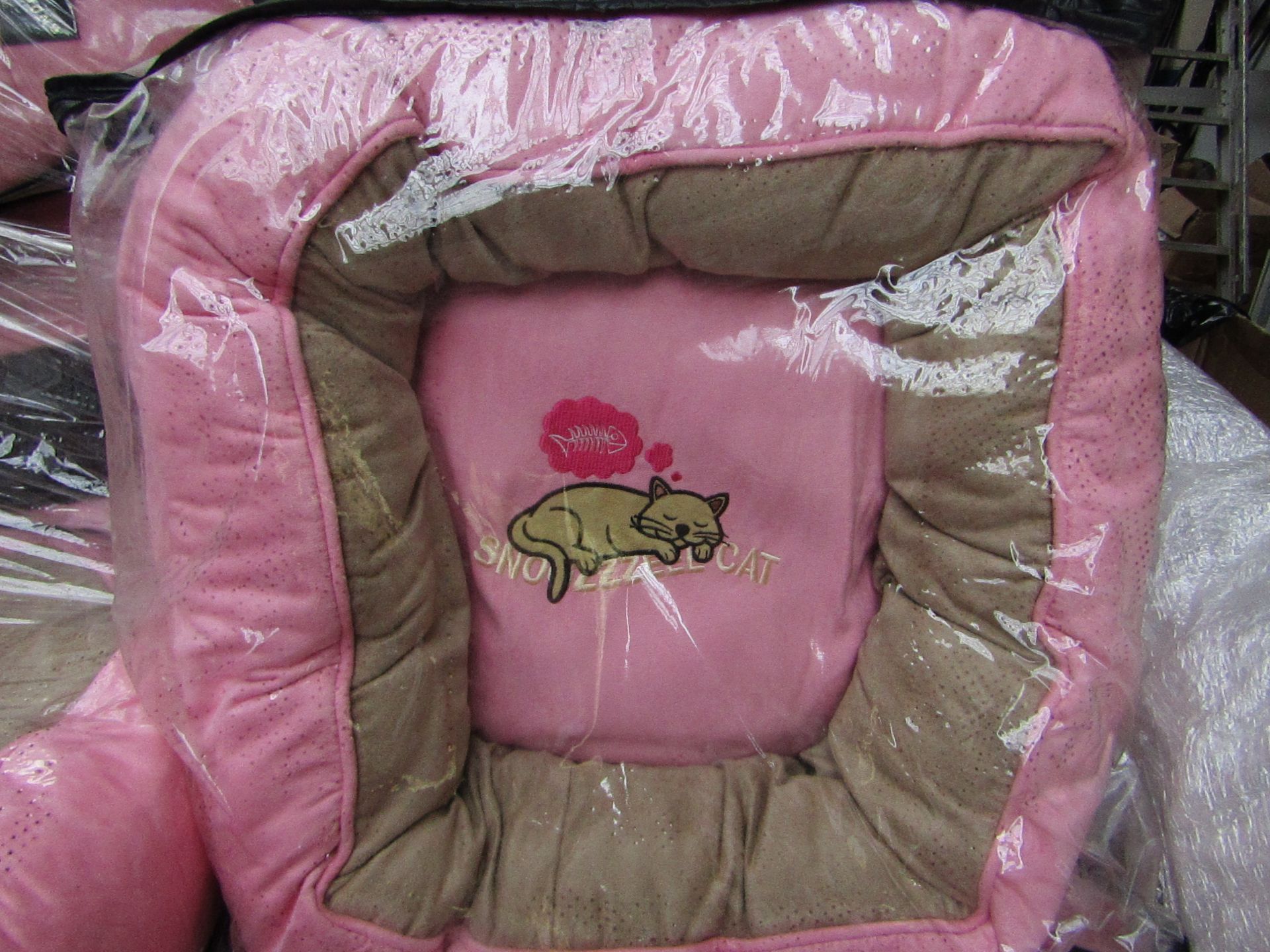 5x Snoozzzeee Cat - Prissy Pink Donut Cat Bed (20"/51cm) - New & Packaged.