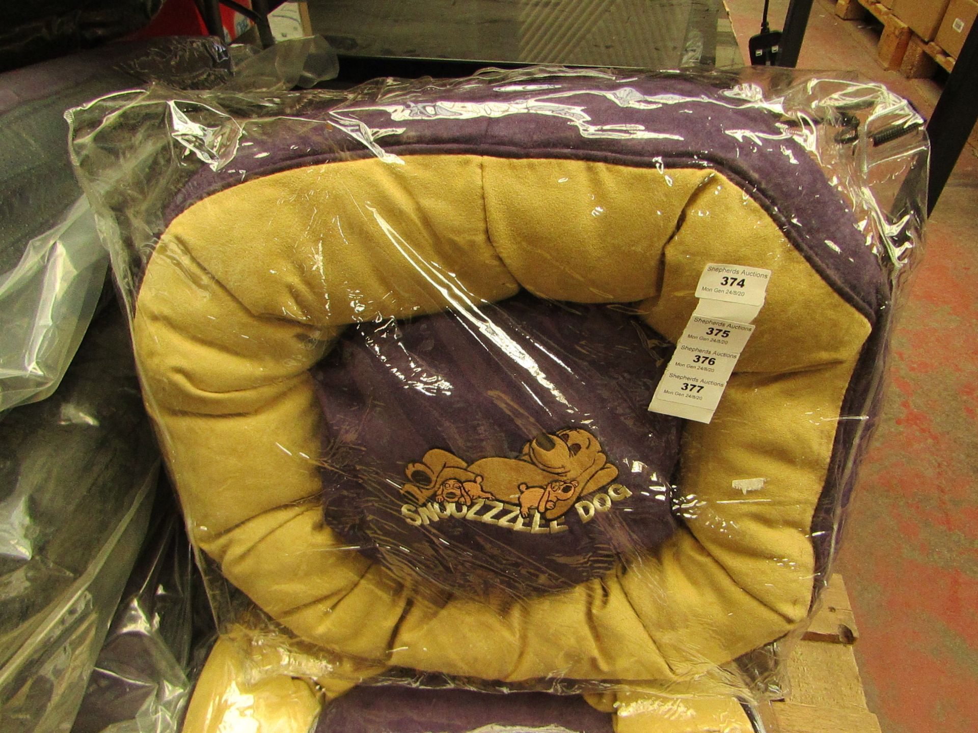 Snoozzzeee Dog - Purple Donut Dog Bed - Size 1 - New & Packaged.