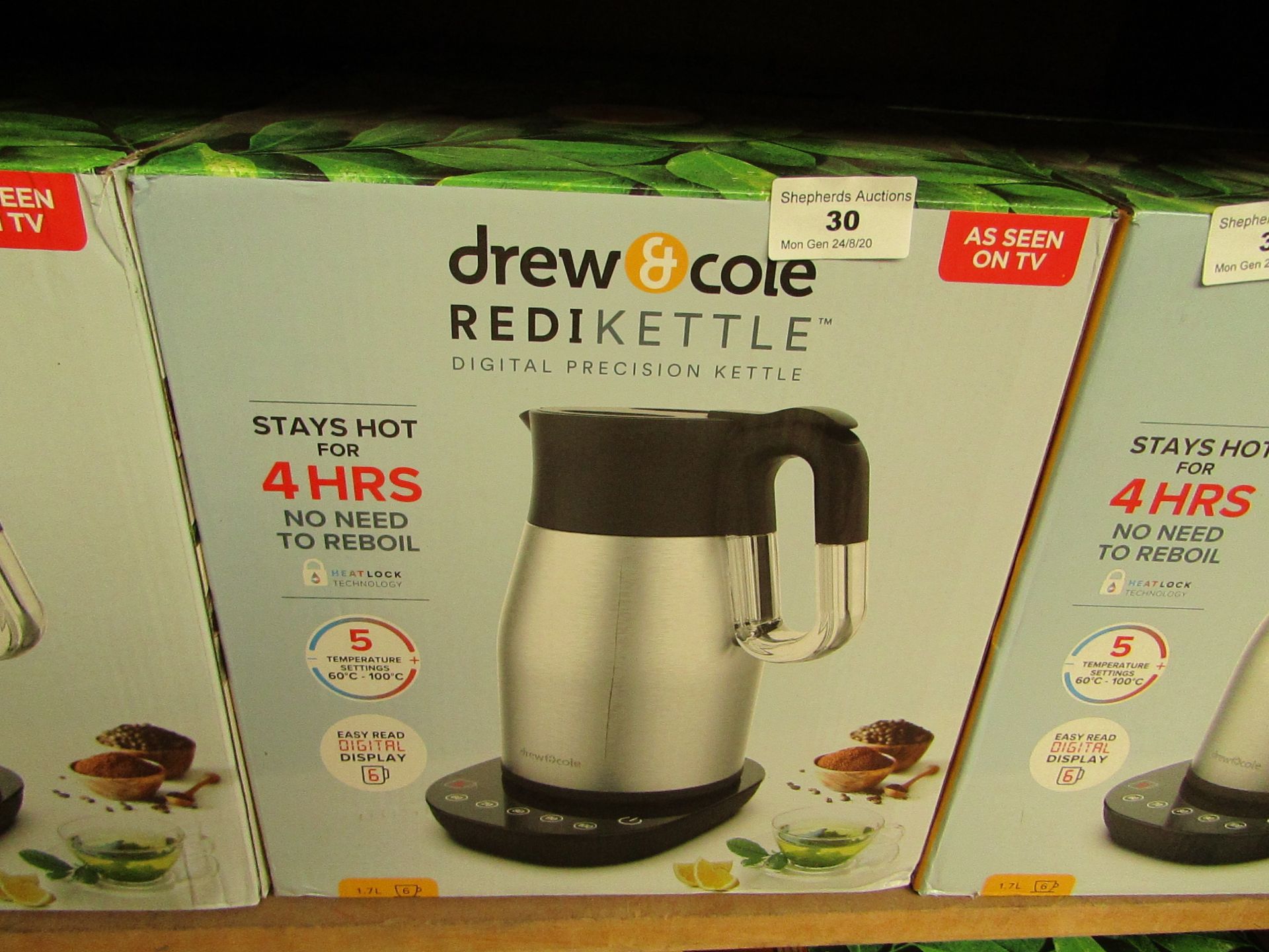 | 1X | DREW AND COLE REDI KETTLE | REFURBISHED AND BOXED | NO ONLINE RESALE | SKU C5060541513587 |