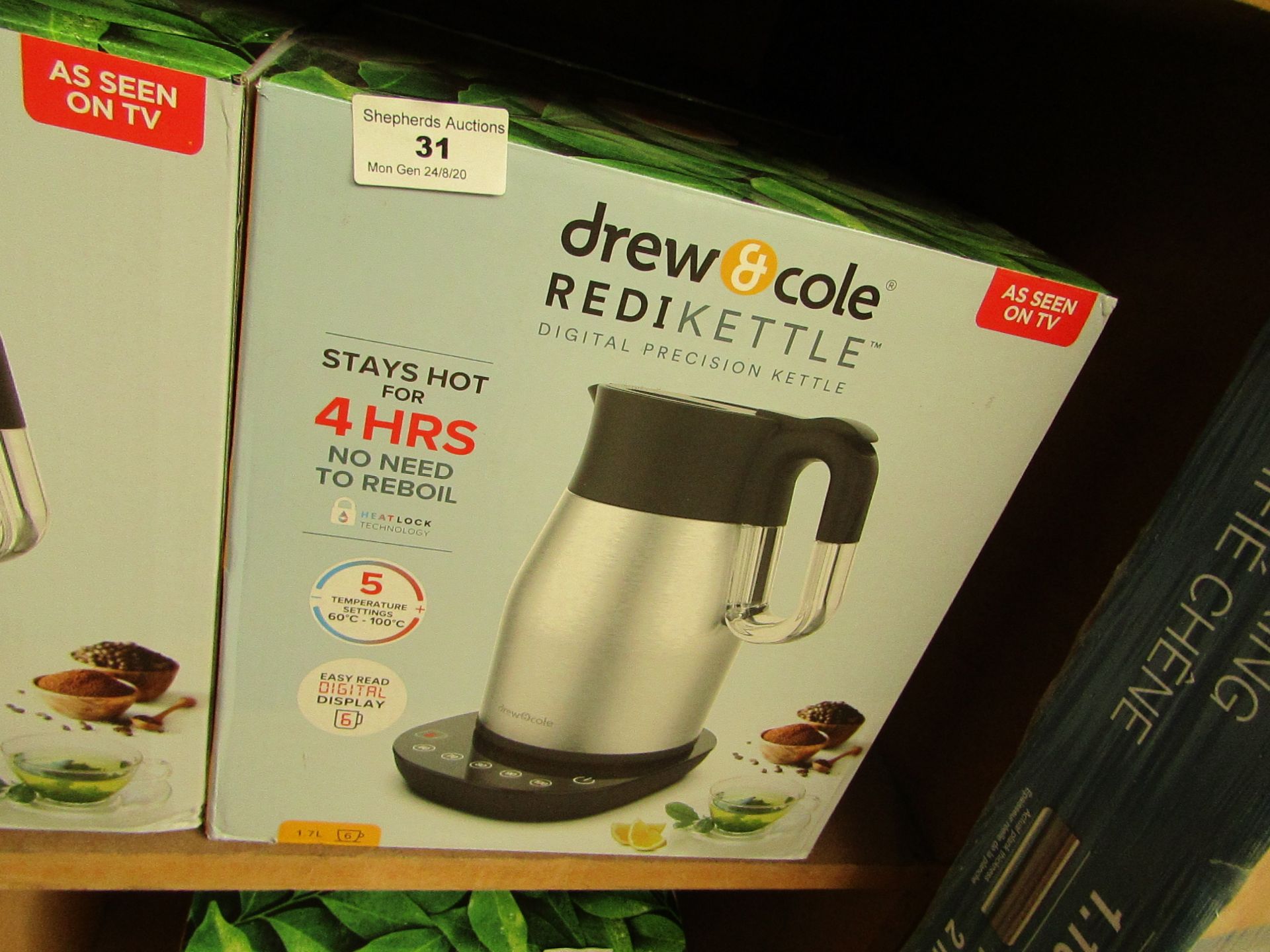 | 1X | DREW AND COLE REDI KETTLE | REFURBISHED AND BOXED | NO ONLINE RESALE | SKU C5060541513587 |