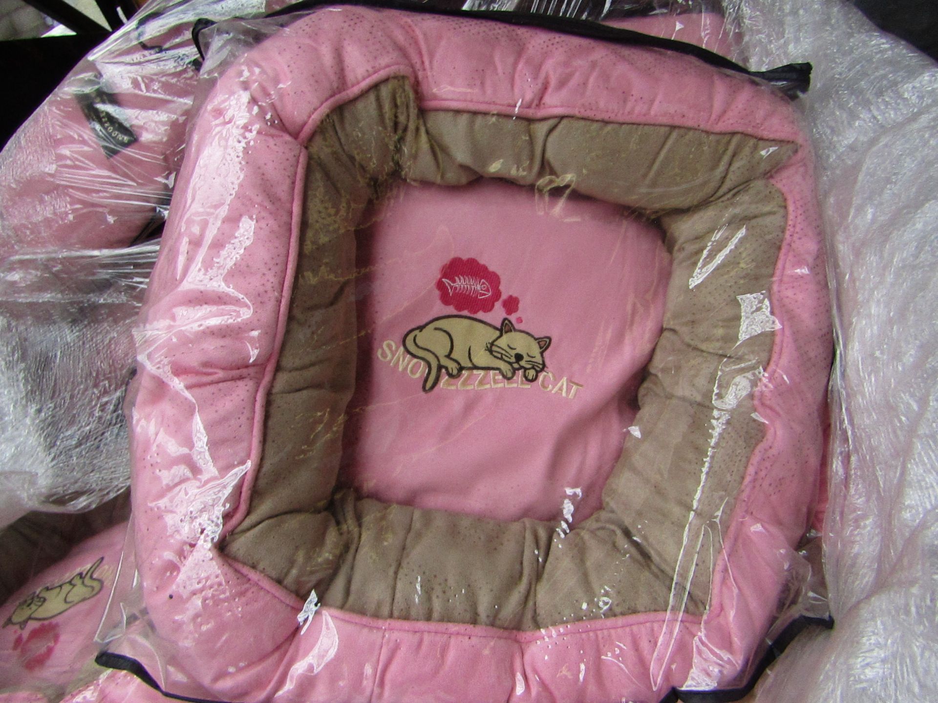 5x Snoozzzeee Cat - Prissy Pink Donut Cat Bed (20"/51cm) - New & Packaged.